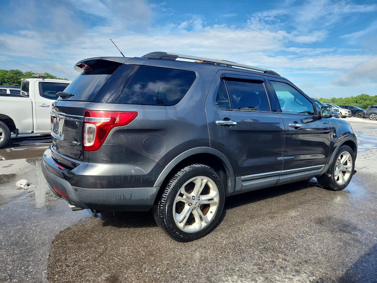 2015 Ford Explorer Limited Gray vin: 1FM5K8F8XFGA20375