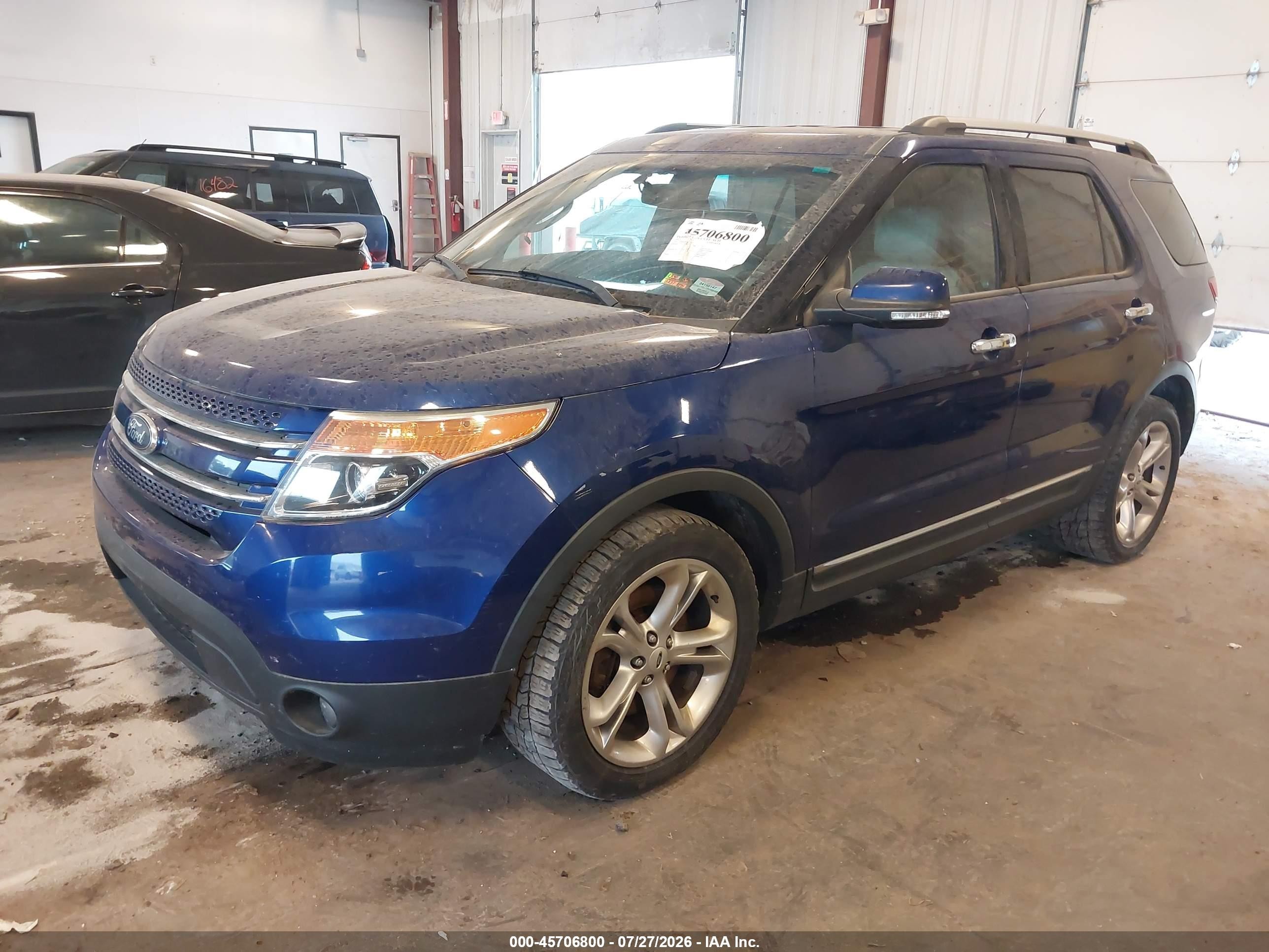 2015 Ford Explorer Limited Blue vin: 1FM5K8F8XFGA53618