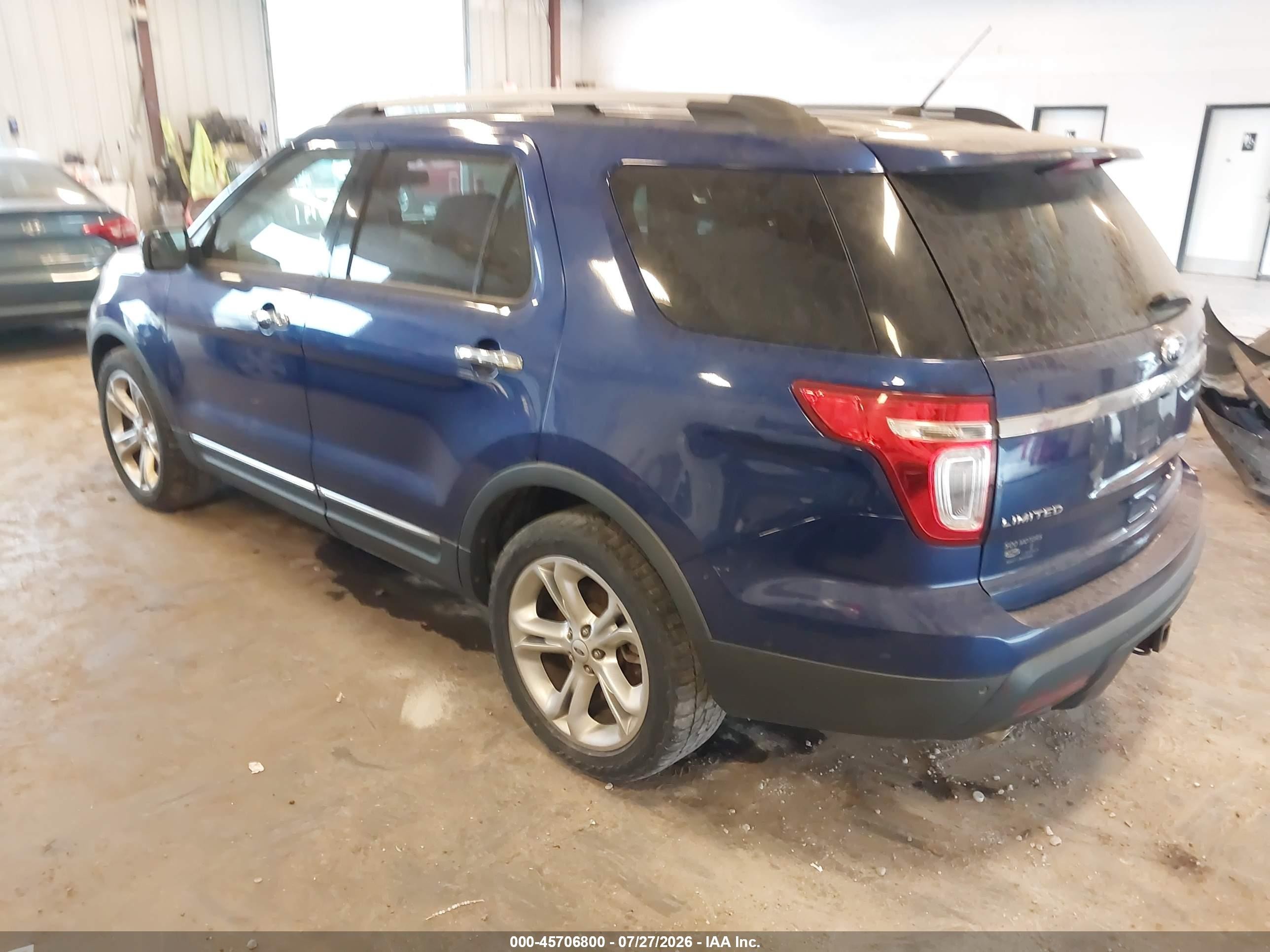 2015 Ford Explorer Limited Blue vin: 1FM5K8F8XFGA53618