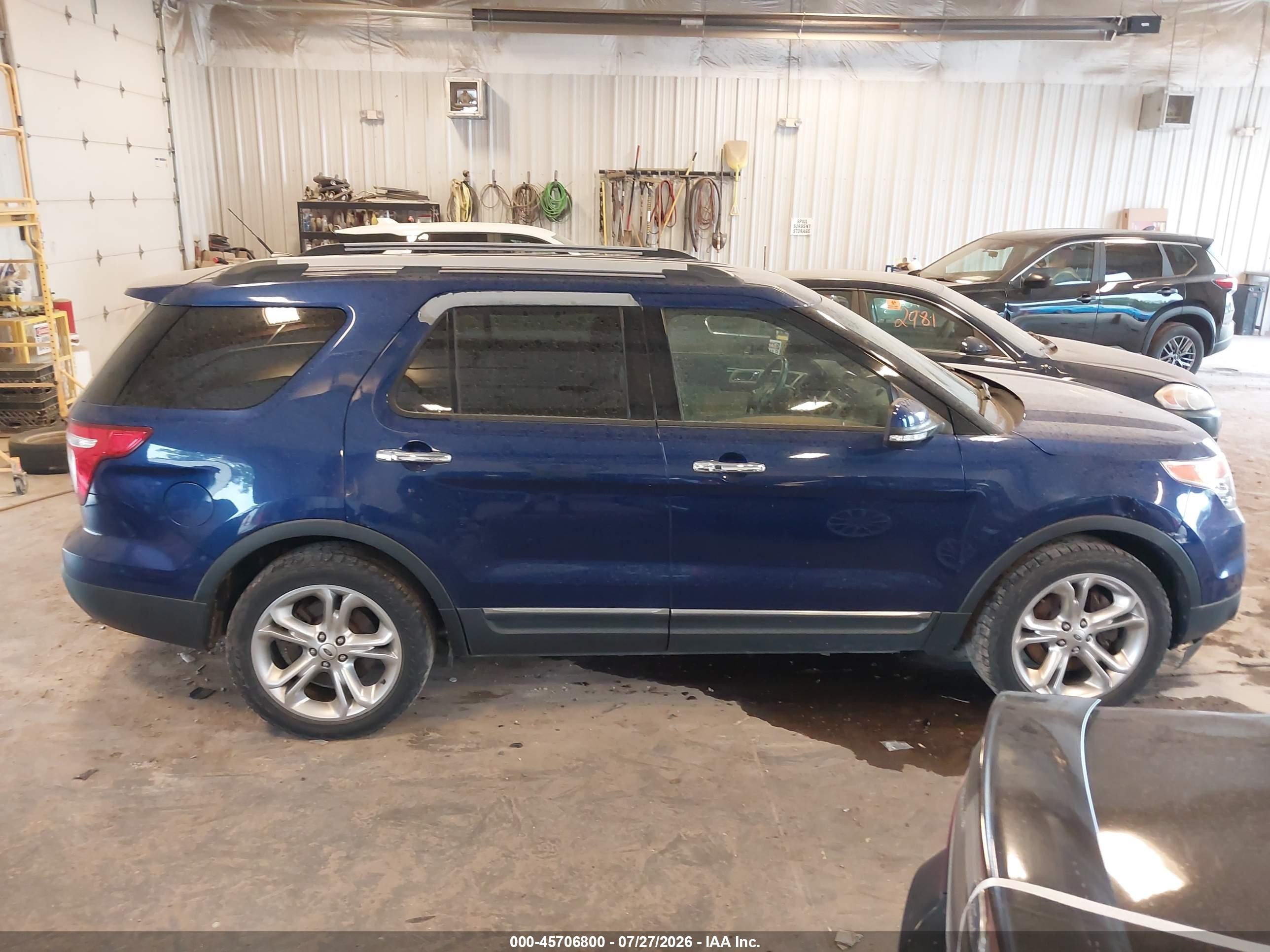 2015 Ford Explorer Limited Blue vin: 1FM5K8F8XFGA53618