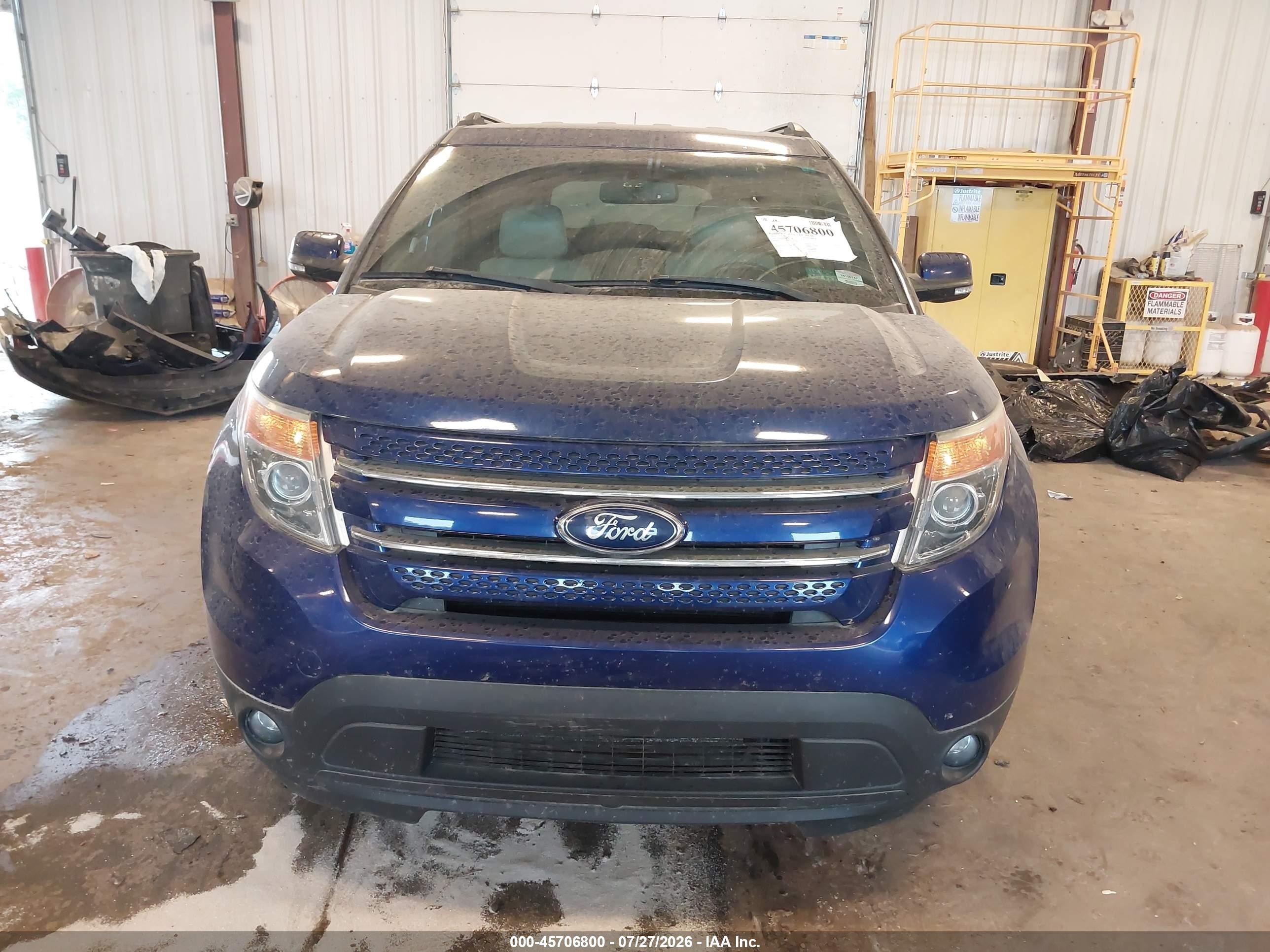 2015 Ford Explorer Limited Blue vin: 1FM5K8F8XFGA53618