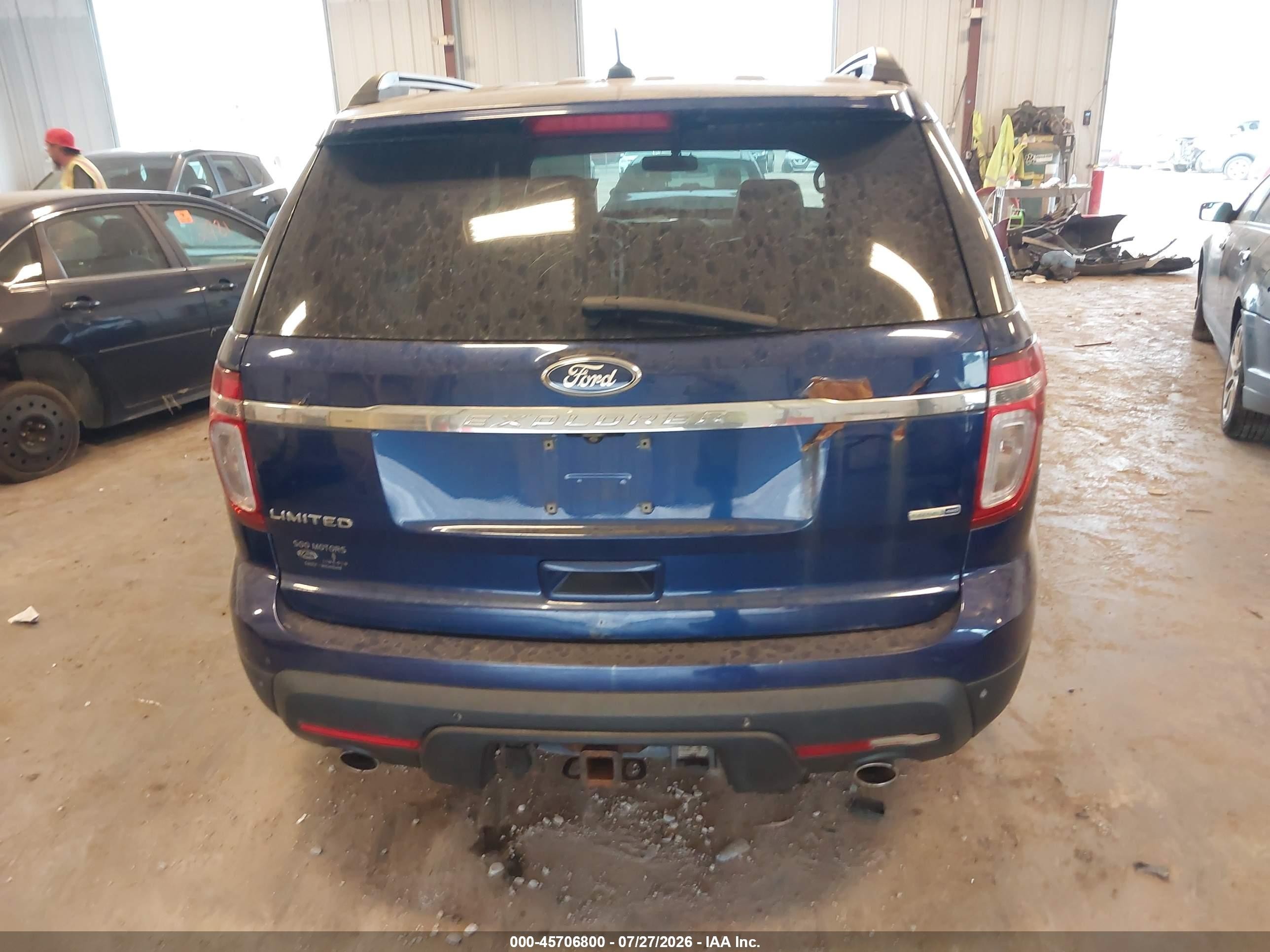 2015 Ford Explorer Limited Blue vin: 1FM5K8F8XFGA53618