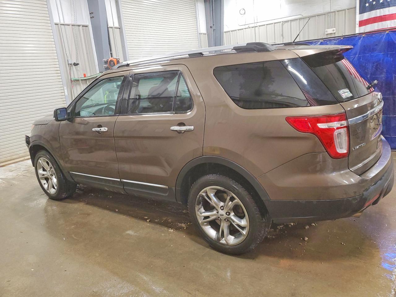 2015 Ford Explorer Limited Brown vin: 1FM5K8F8XFGA77126