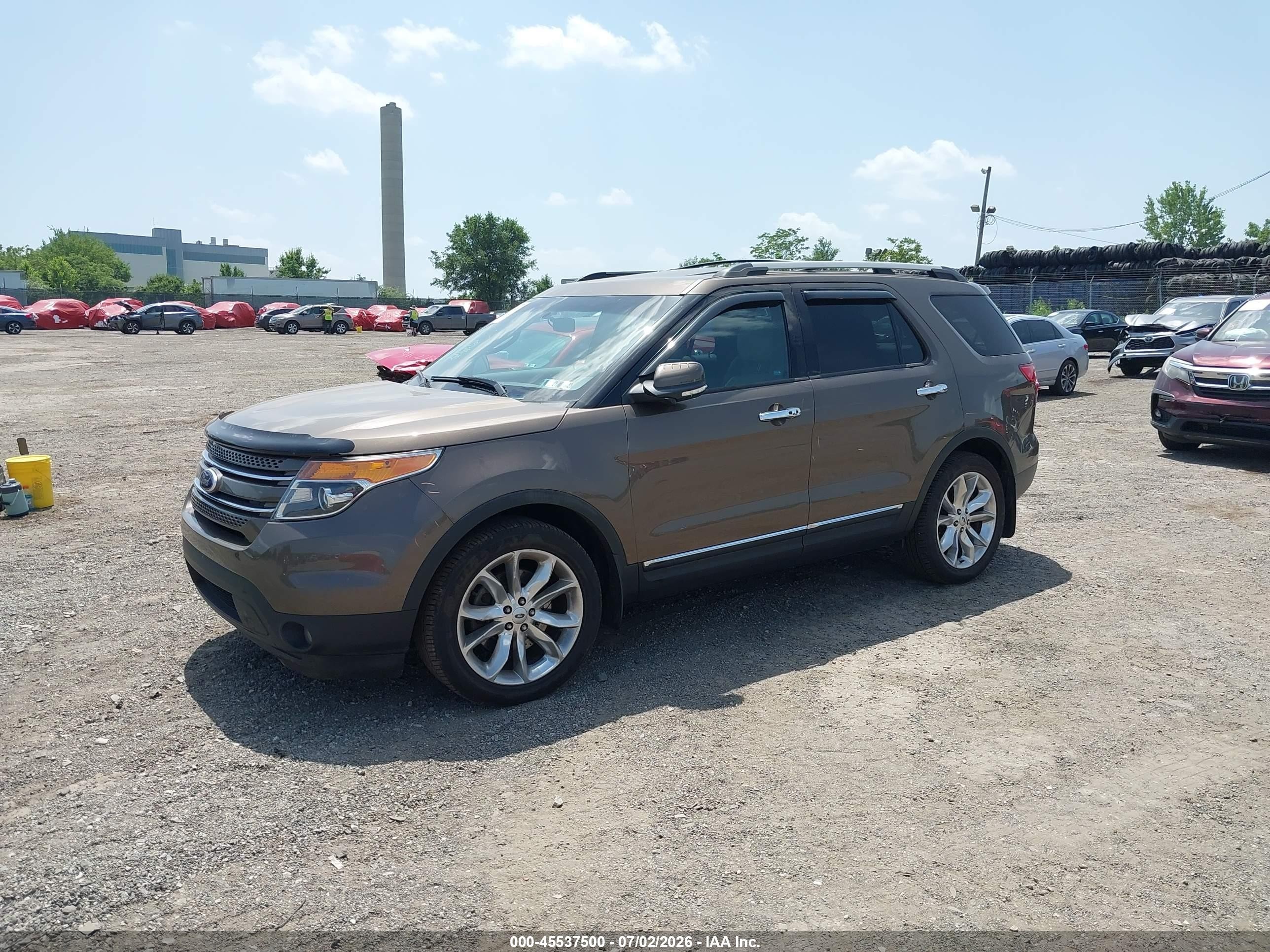 2015 Ford Explorer Limited Серый vin: 1FM5K8F8XFGB15499