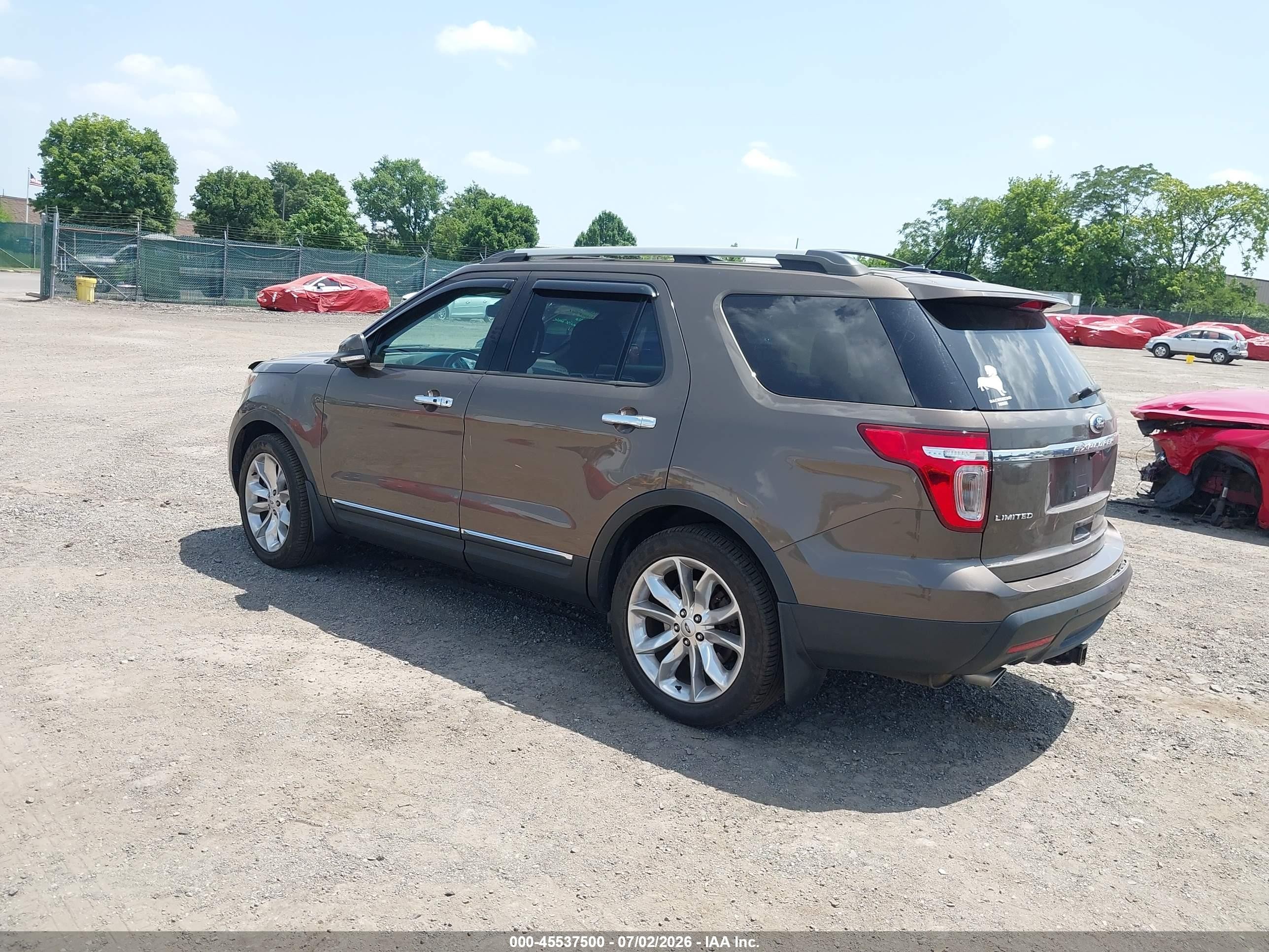 2015 Ford Explorer Limited Серый vin: 1FM5K8F8XFGB15499
