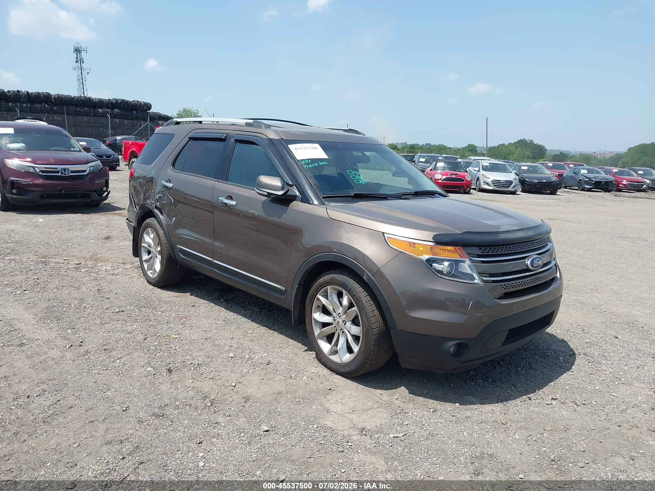 2015 Ford Explorer Limited Серый vin: 1FM5K8F8XFGB15499