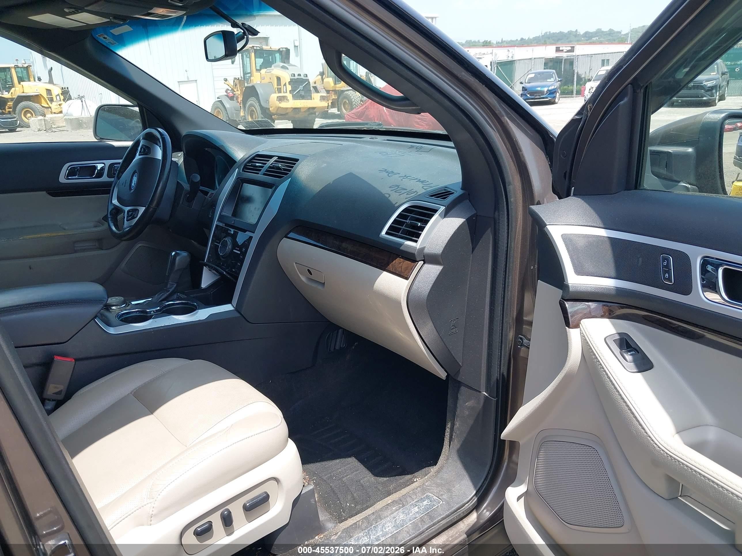 2015 Ford Explorer Limited Серый vin: 1FM5K8F8XFGB15499