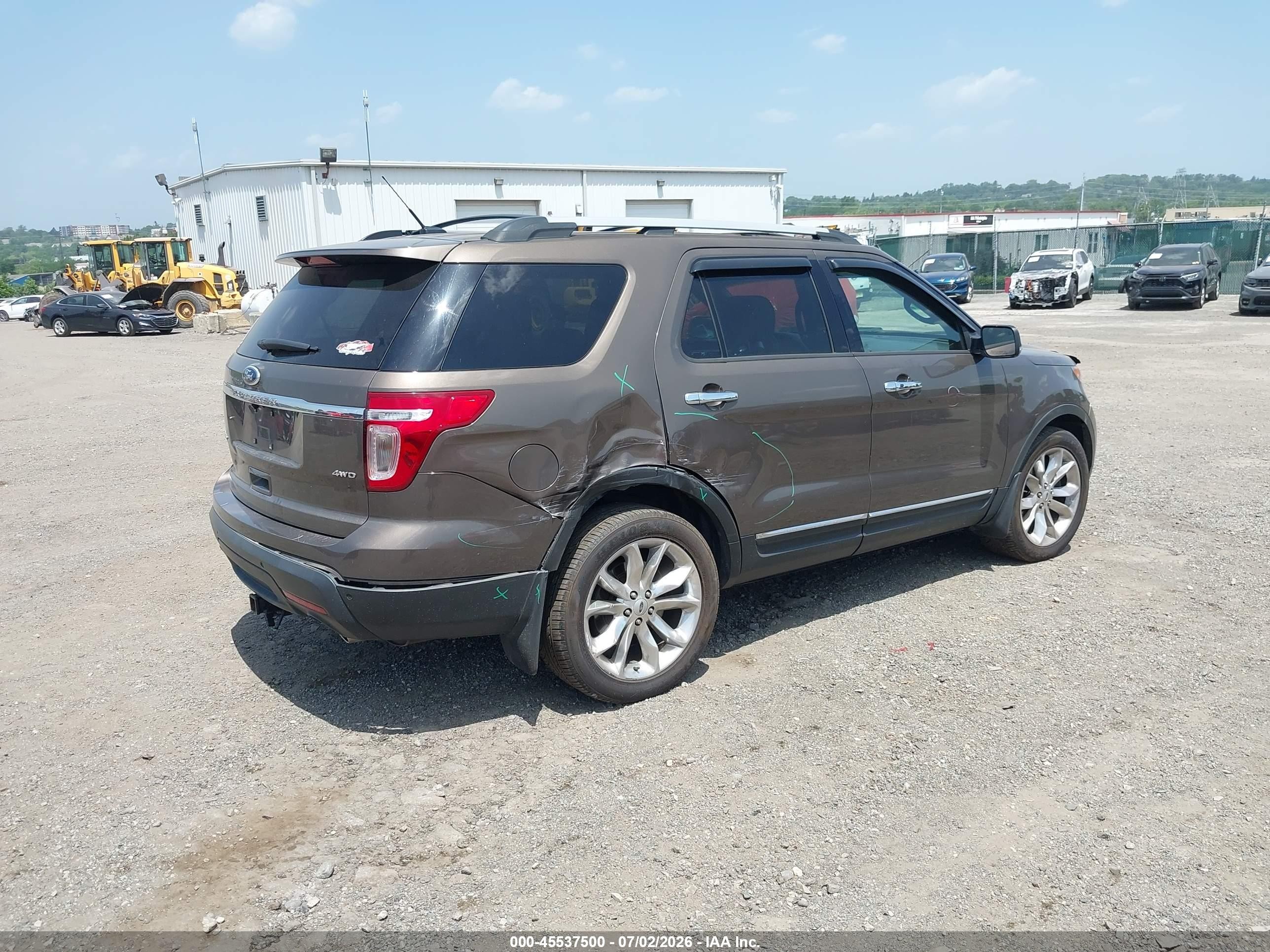 2015 Ford Explorer Limited Серый vin: 1FM5K8F8XFGB15499