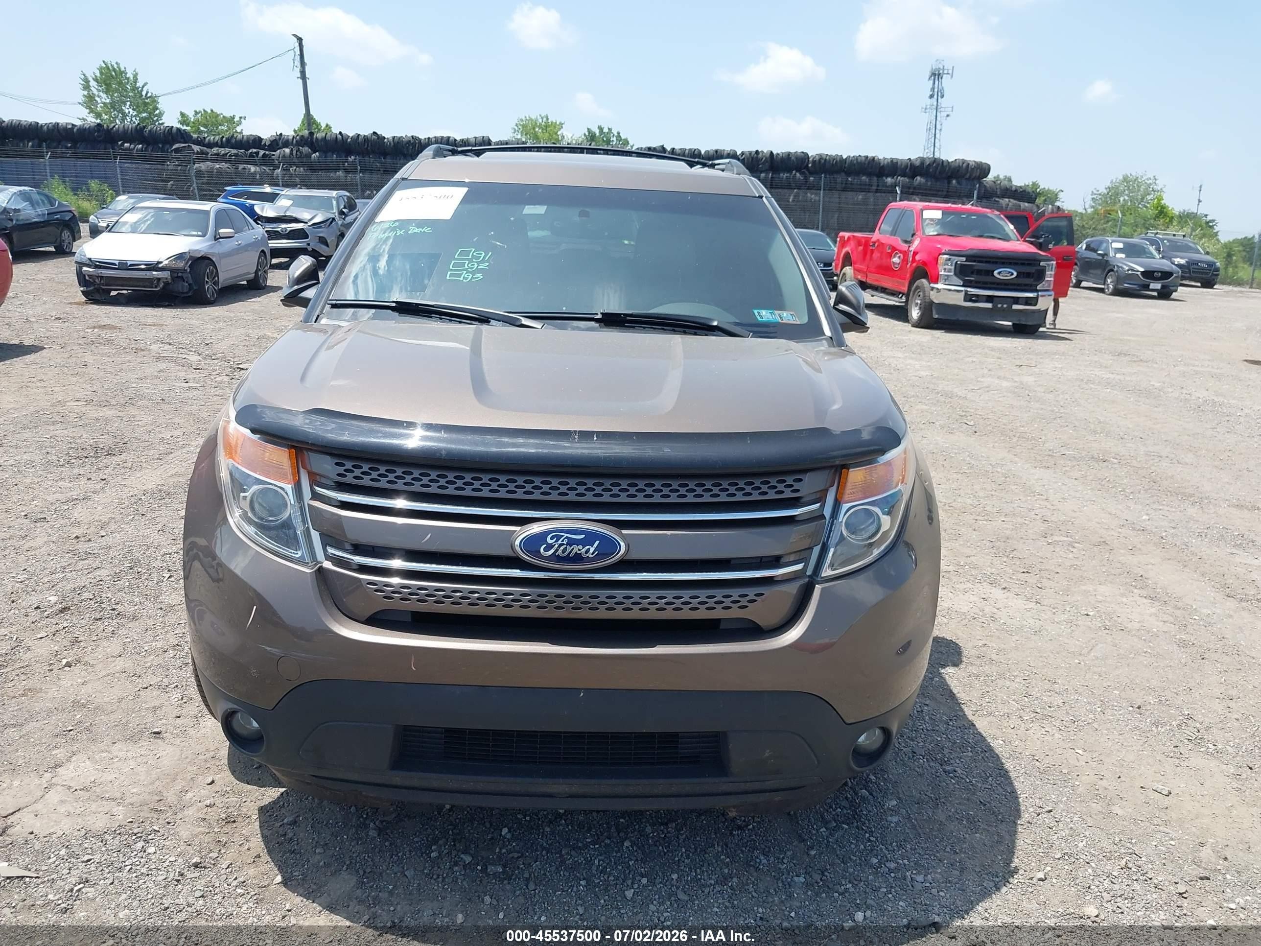 2015 Ford Explorer Limited Серый vin: 1FM5K8F8XFGB15499