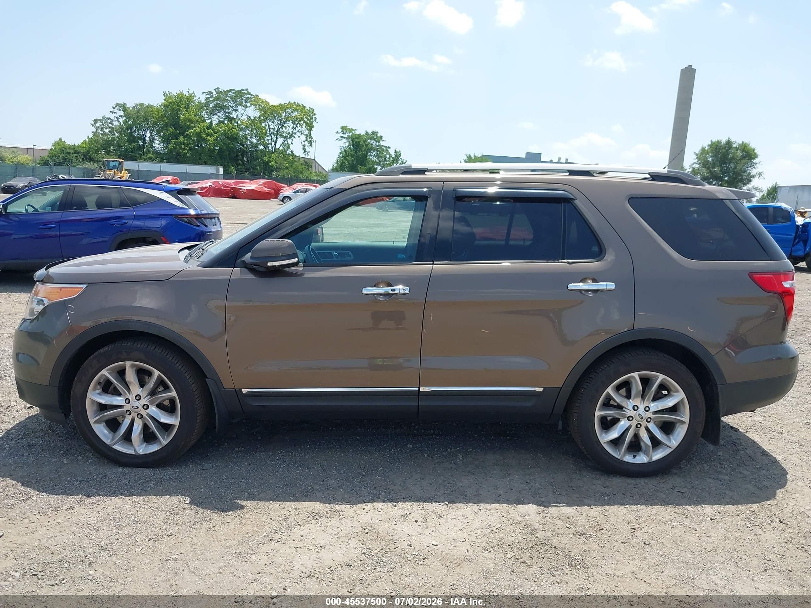 2015 Ford Explorer Limited Серый vin: 1FM5K8F8XFGB15499