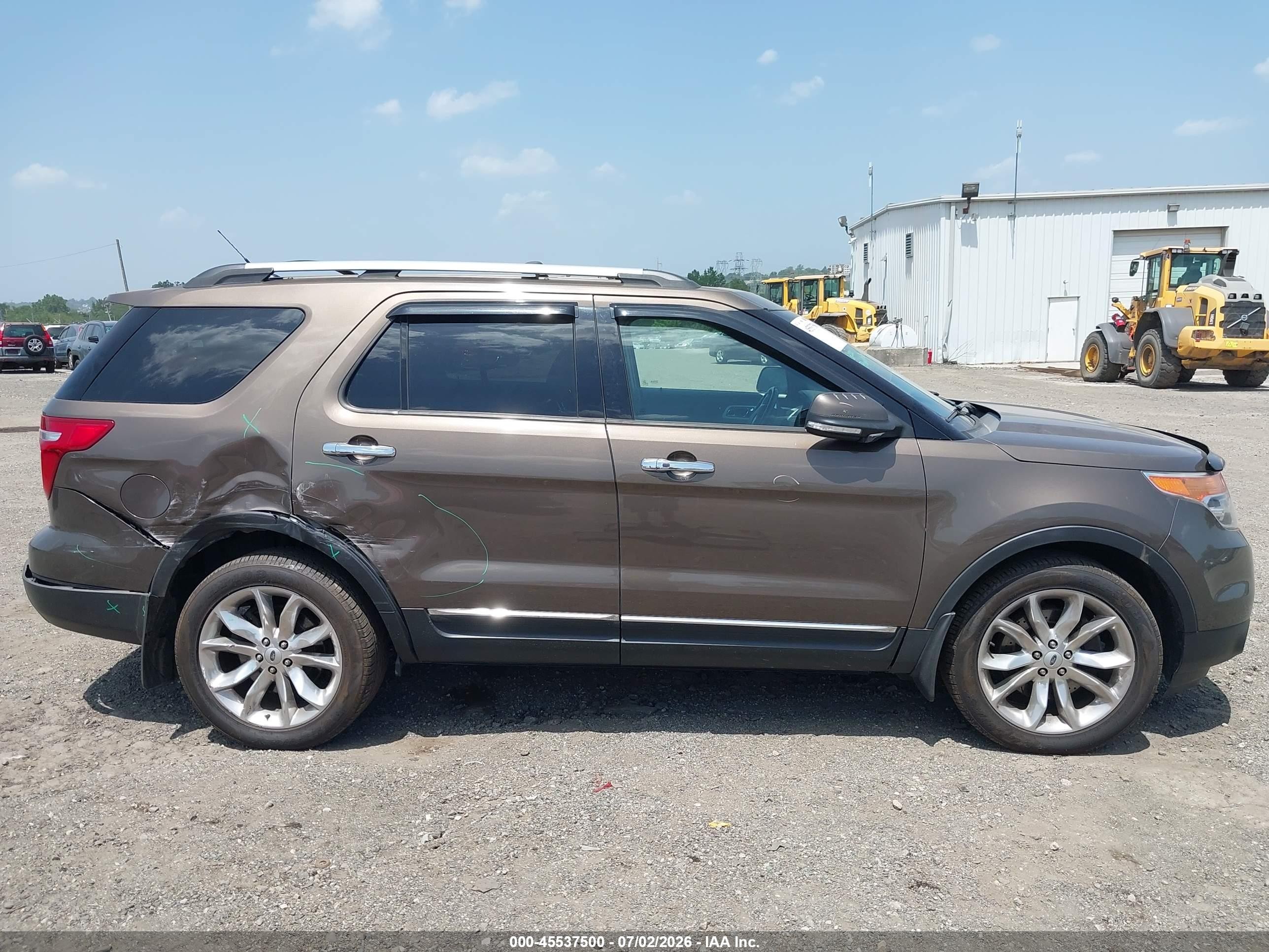 2015 Ford Explorer Limited Серый vin: 1FM5K8F8XFGB15499