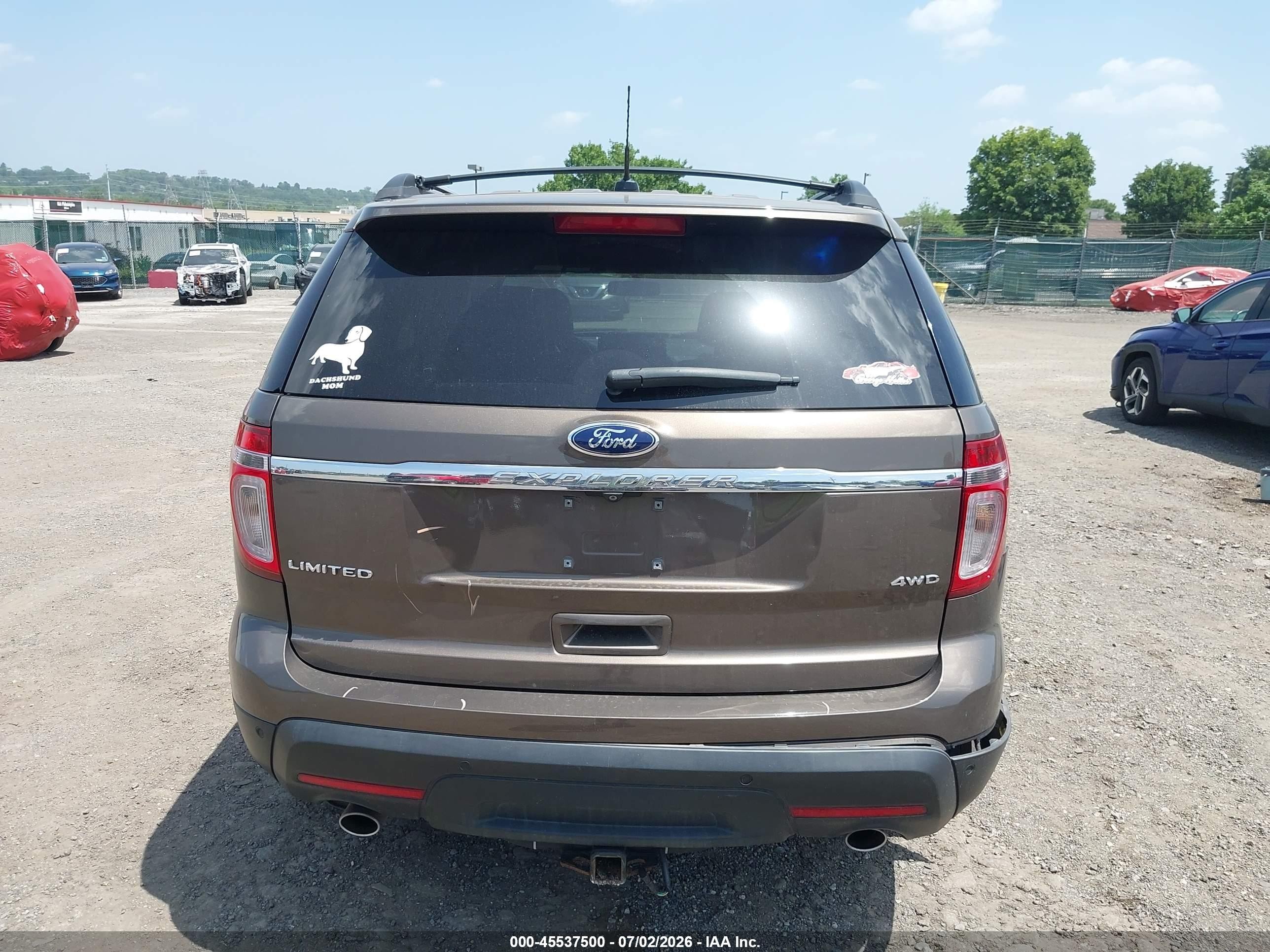 2015 Ford Explorer Limited Серый vin: 1FM5K8F8XFGB15499