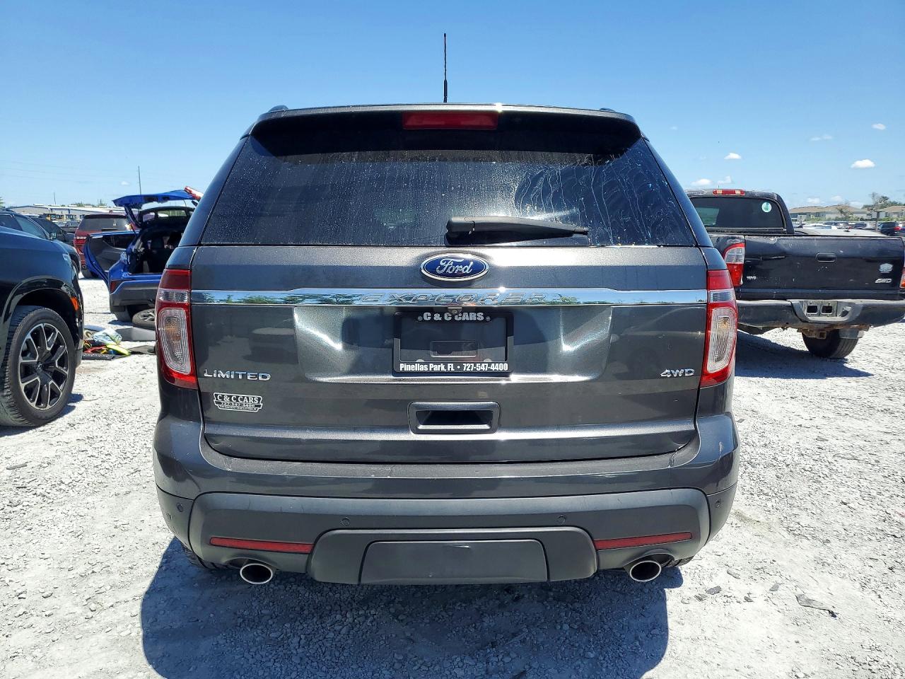 2015 Ford Explorer Limited Gray vin: 1FM5K8F8XFGB19729
