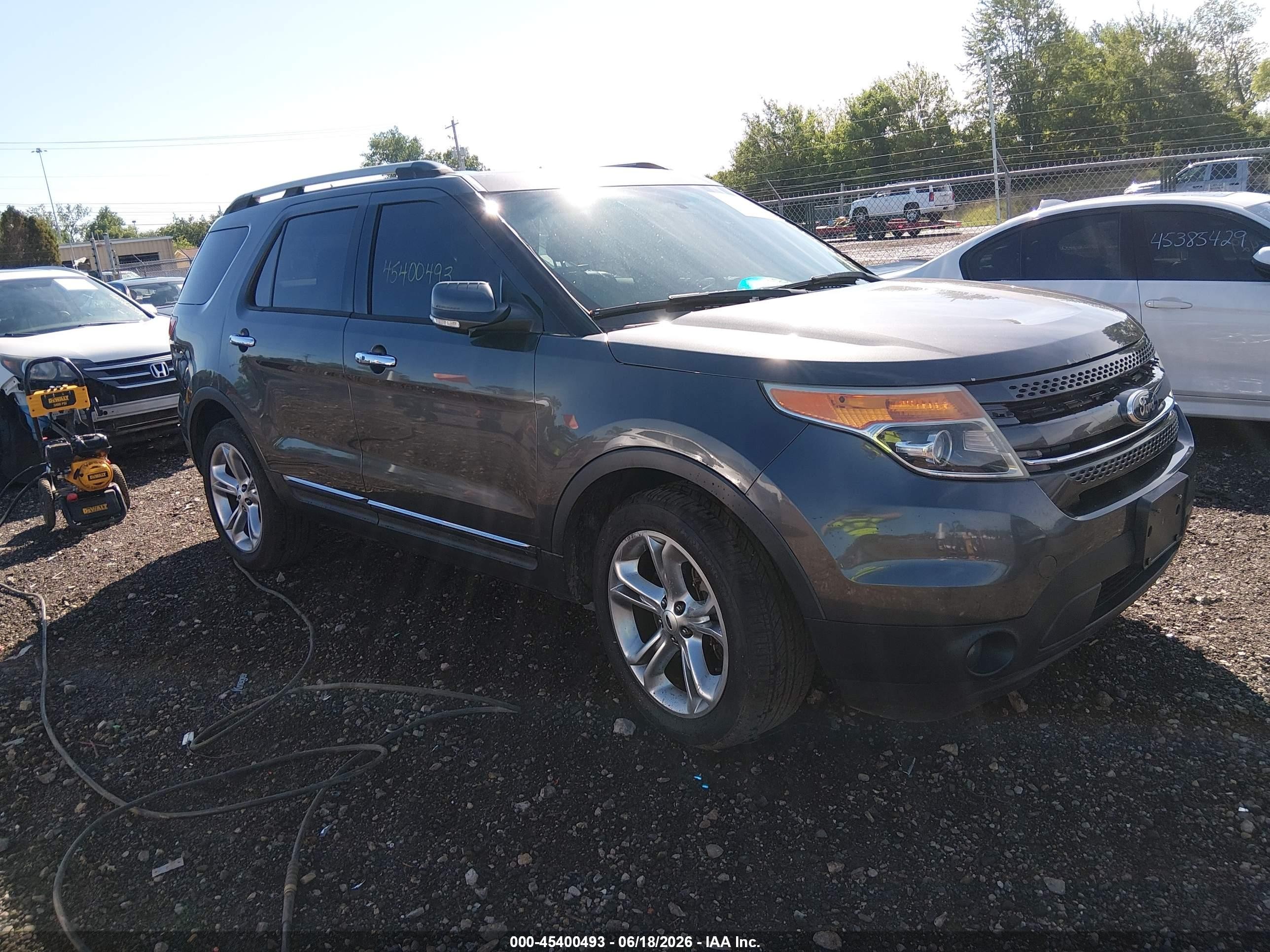 2015 Ford Explorer Limited Gray vin: 1FM5K8F8XFGB60992