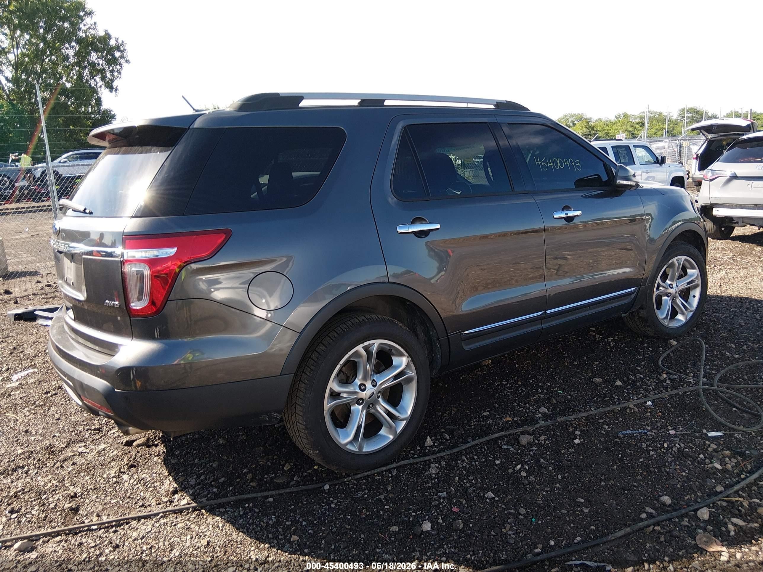 2015 Ford Explorer Limited Gray vin: 1FM5K8F8XFGB60992