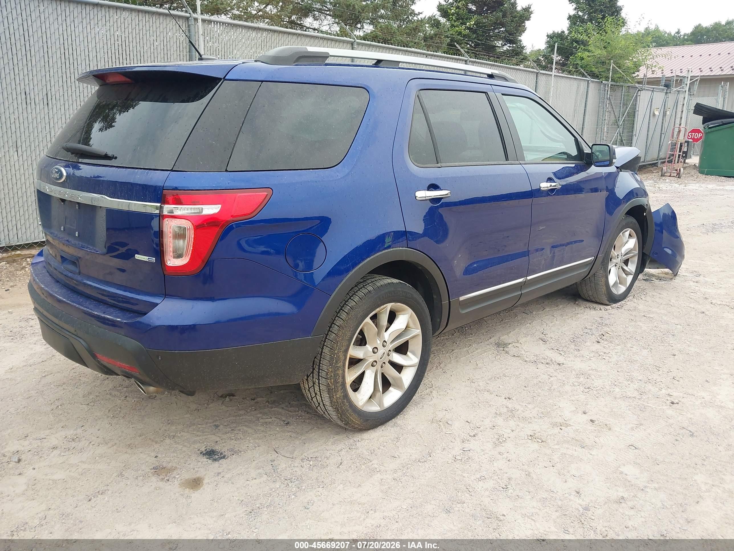2015 Ford Explorer Limited Синий vin: 1FM5K8F8XFGB79462