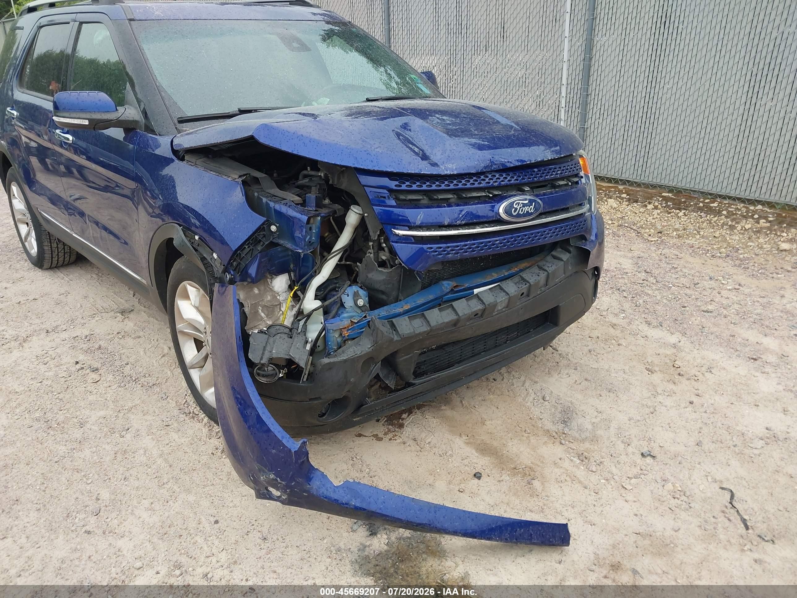 2015 Ford Explorer Limited Синий vin: 1FM5K8F8XFGB79462