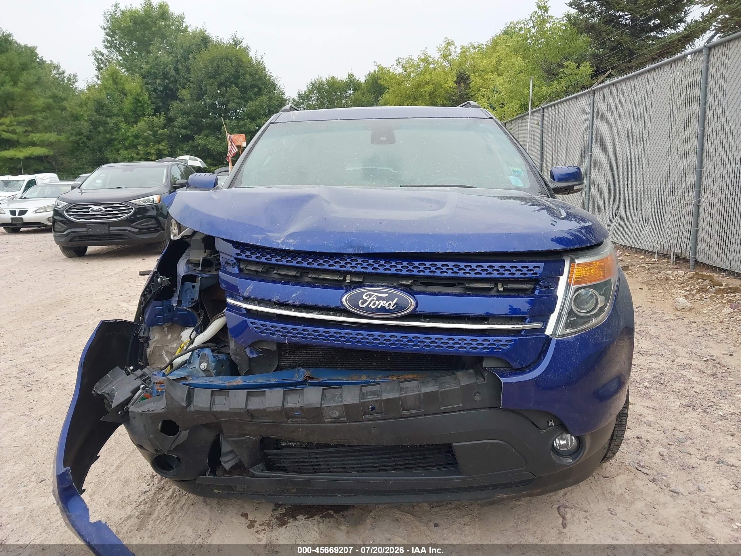 2015 Ford Explorer Limited Синий vin: 1FM5K8F8XFGB79462