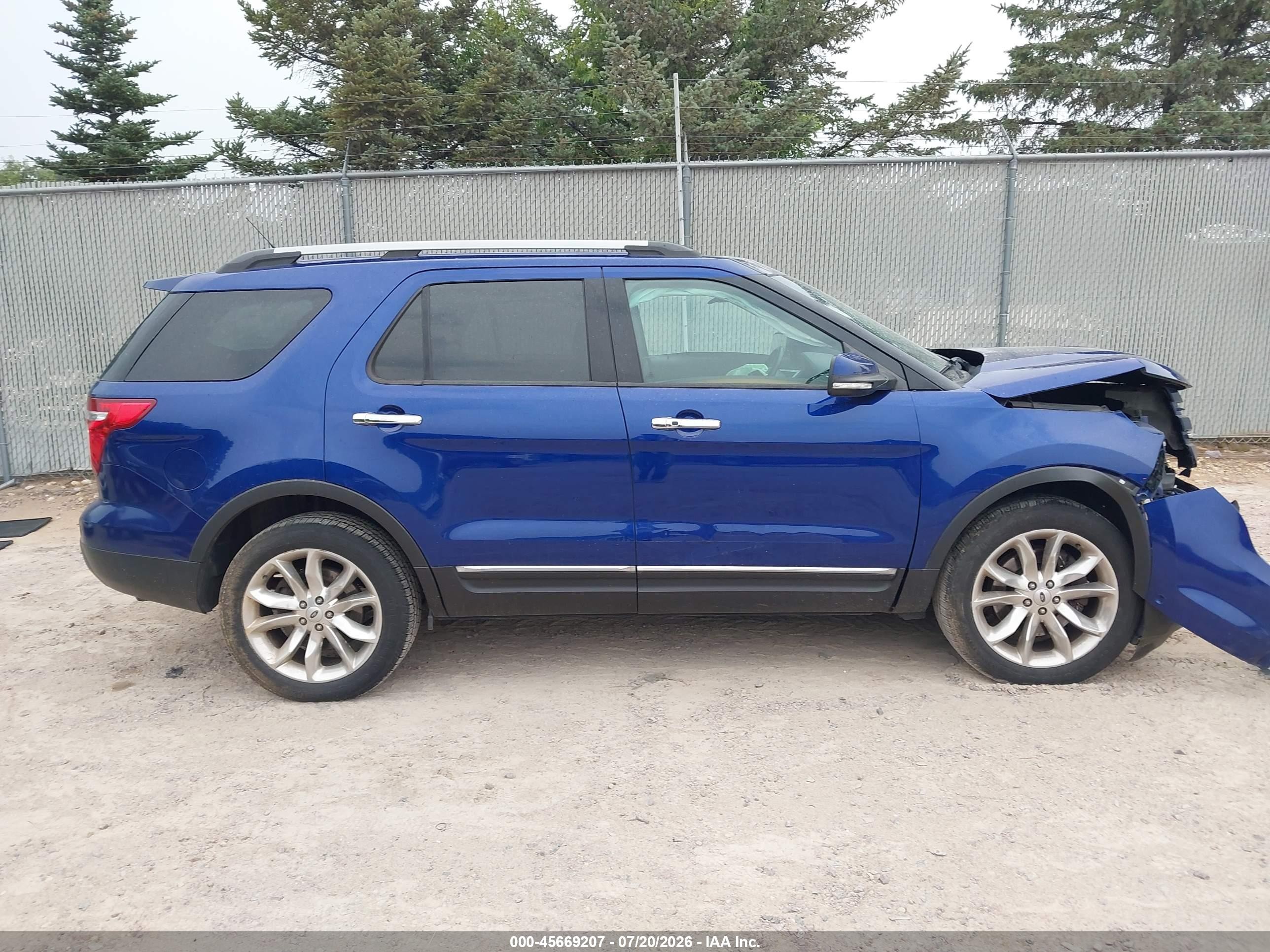 2015 Ford Explorer Limited Синий vin: 1FM5K8F8XFGB79462
