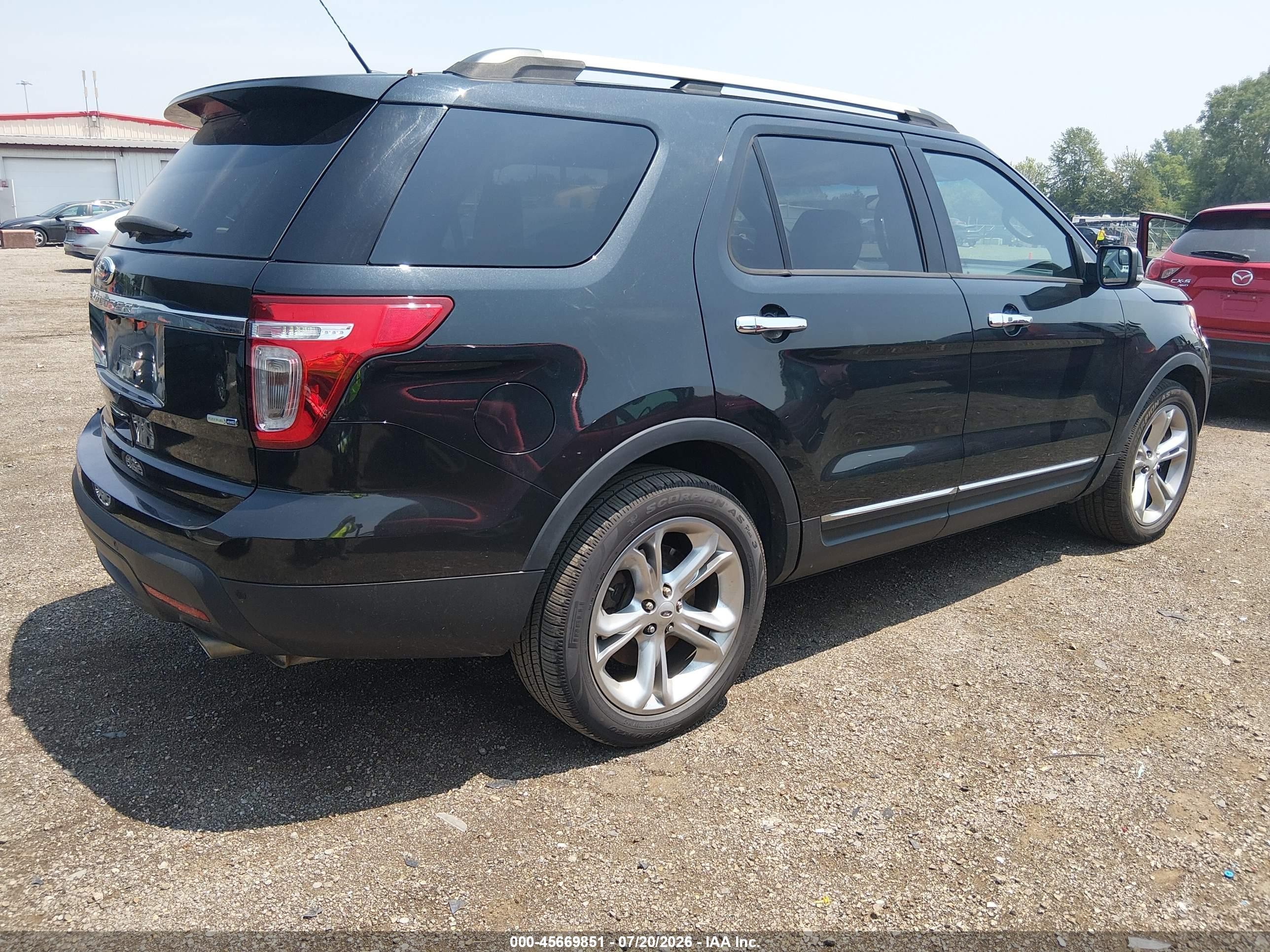 2015 Ford Explorer Limited Black vin: 1FM5K8F8XFGB81891