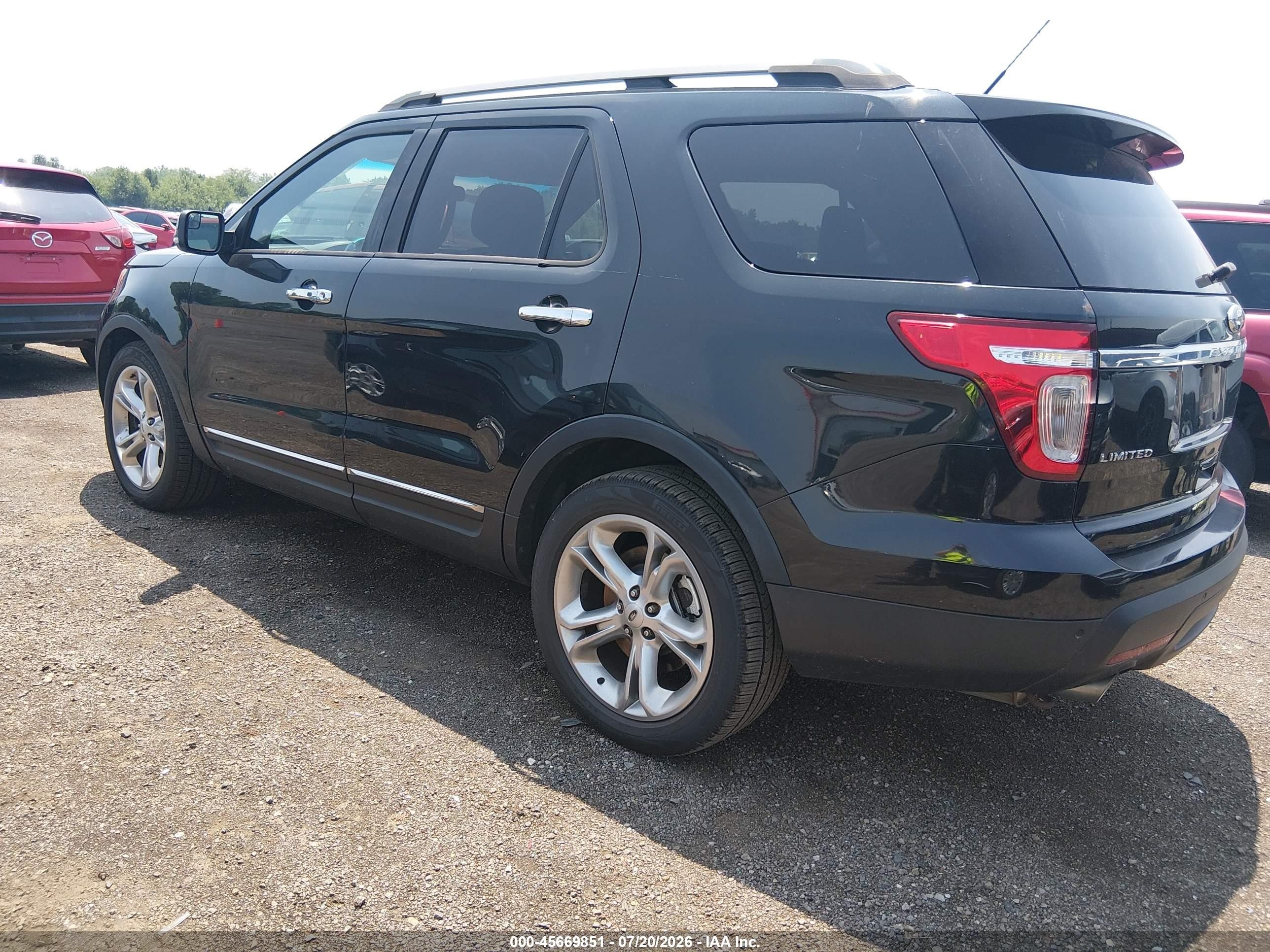 2015 Ford Explorer Limited Black vin: 1FM5K8F8XFGB81891