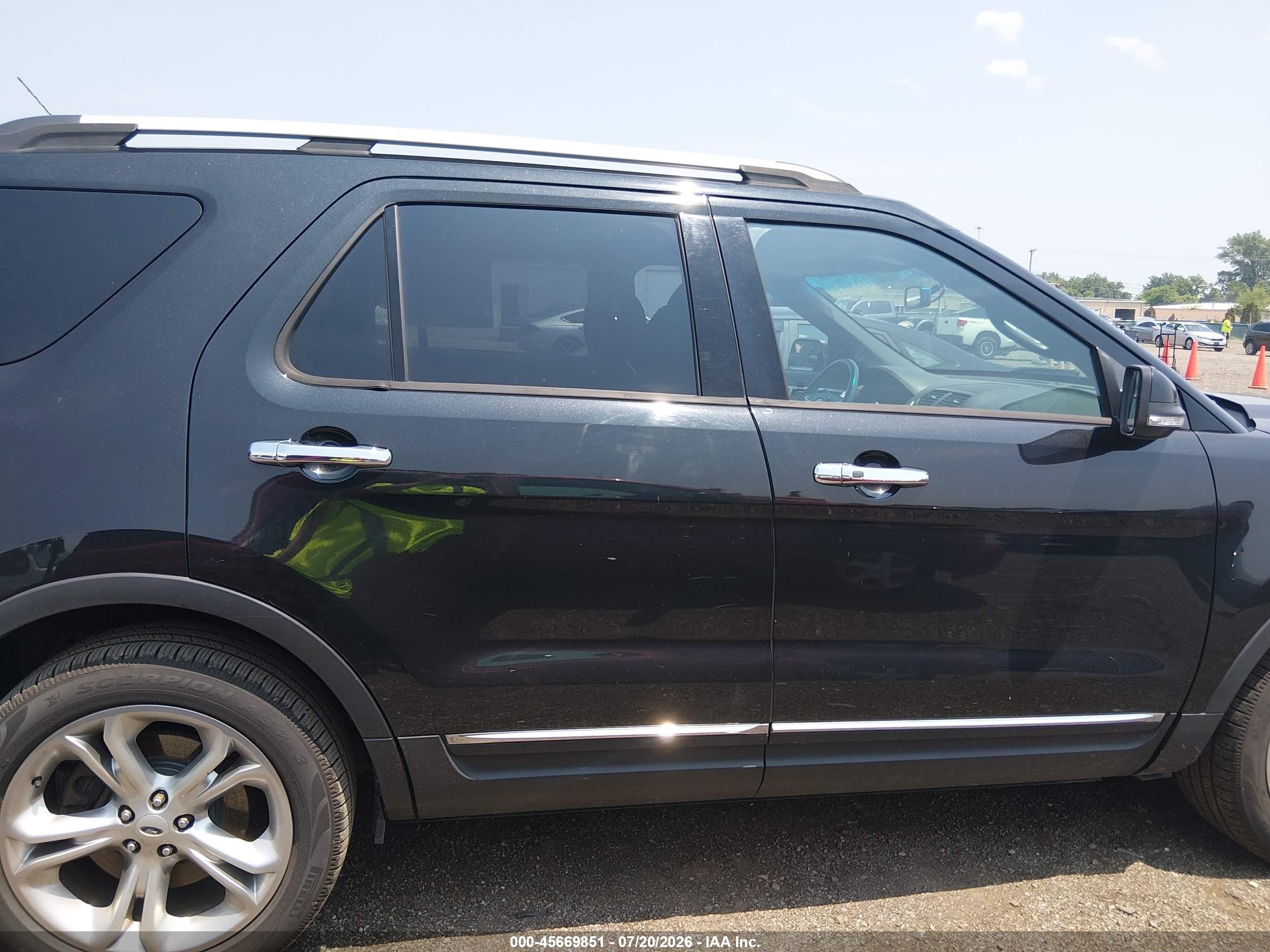 2015 Ford Explorer Limited Black vin: 1FM5K8F8XFGB81891
