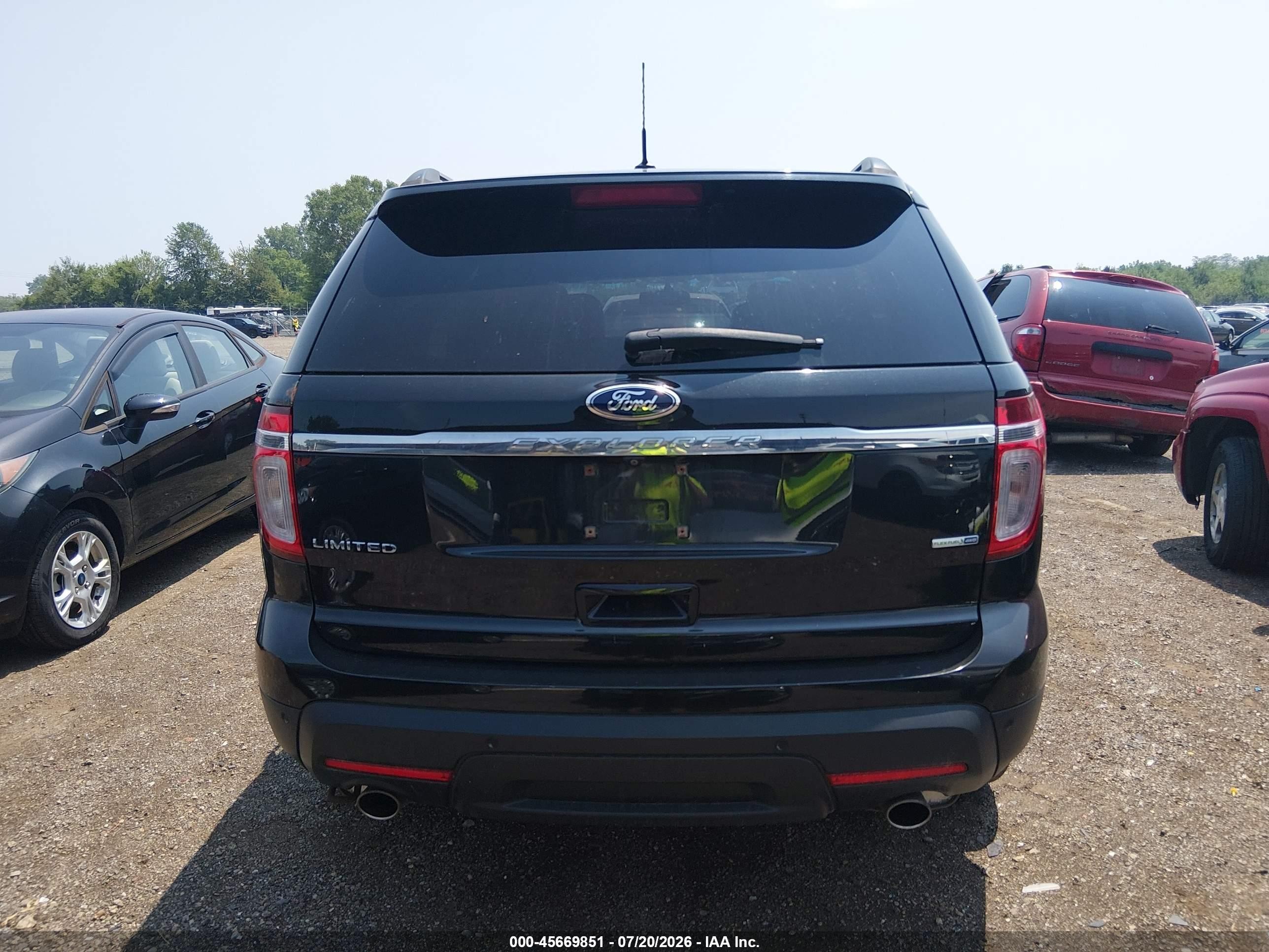 2015 Ford Explorer Limited Black vin: 1FM5K8F8XFGB81891