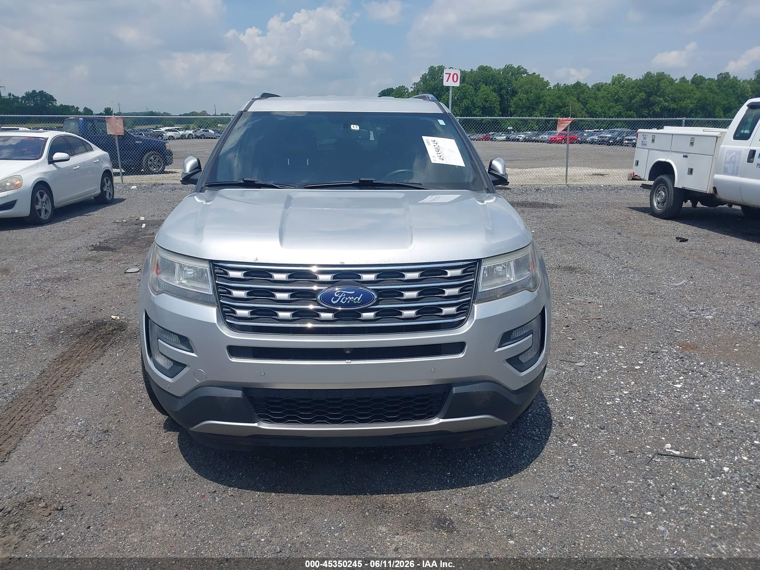 2017 Ford Explorer Limited Silver vin: 1FM5K8F8XHGC38996