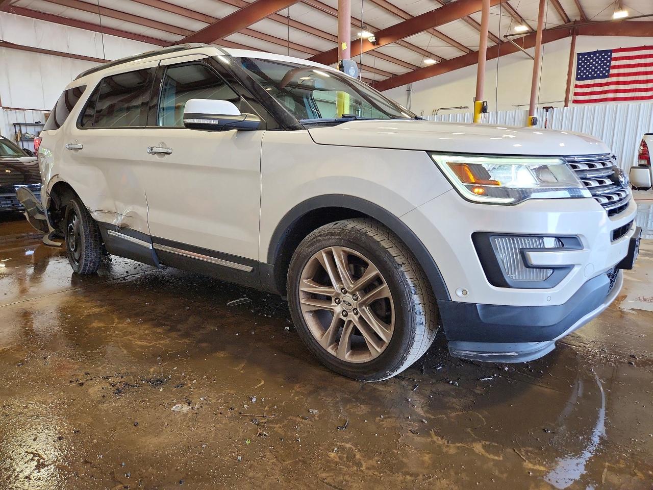 2017 Ford Explorer Limited White vin: 1FM5K8FH2HGA72957