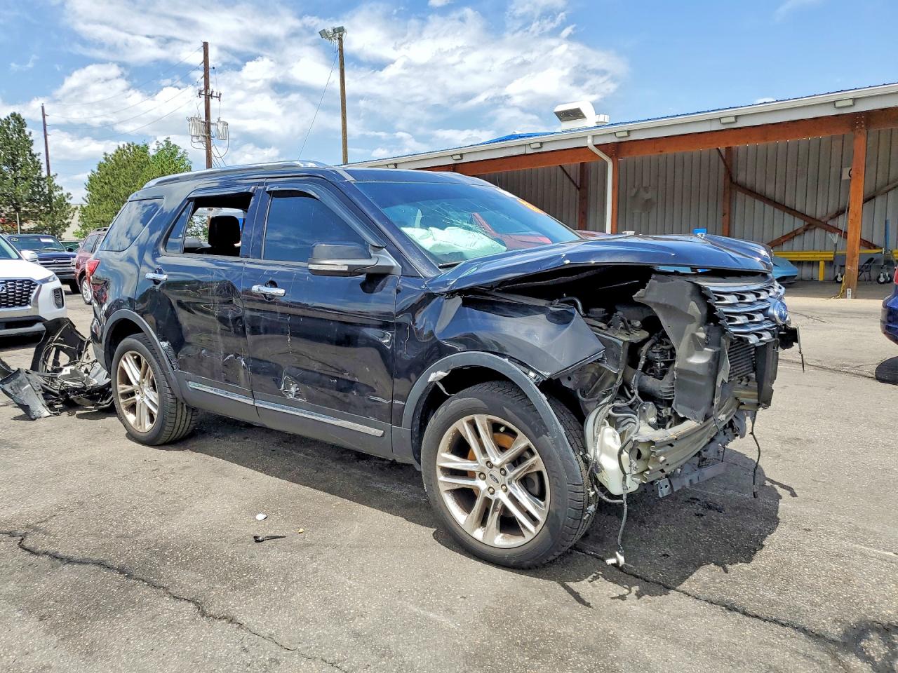 2016 Ford Explorer Limited Black vin: 1FM5K8FH8GGC63829
