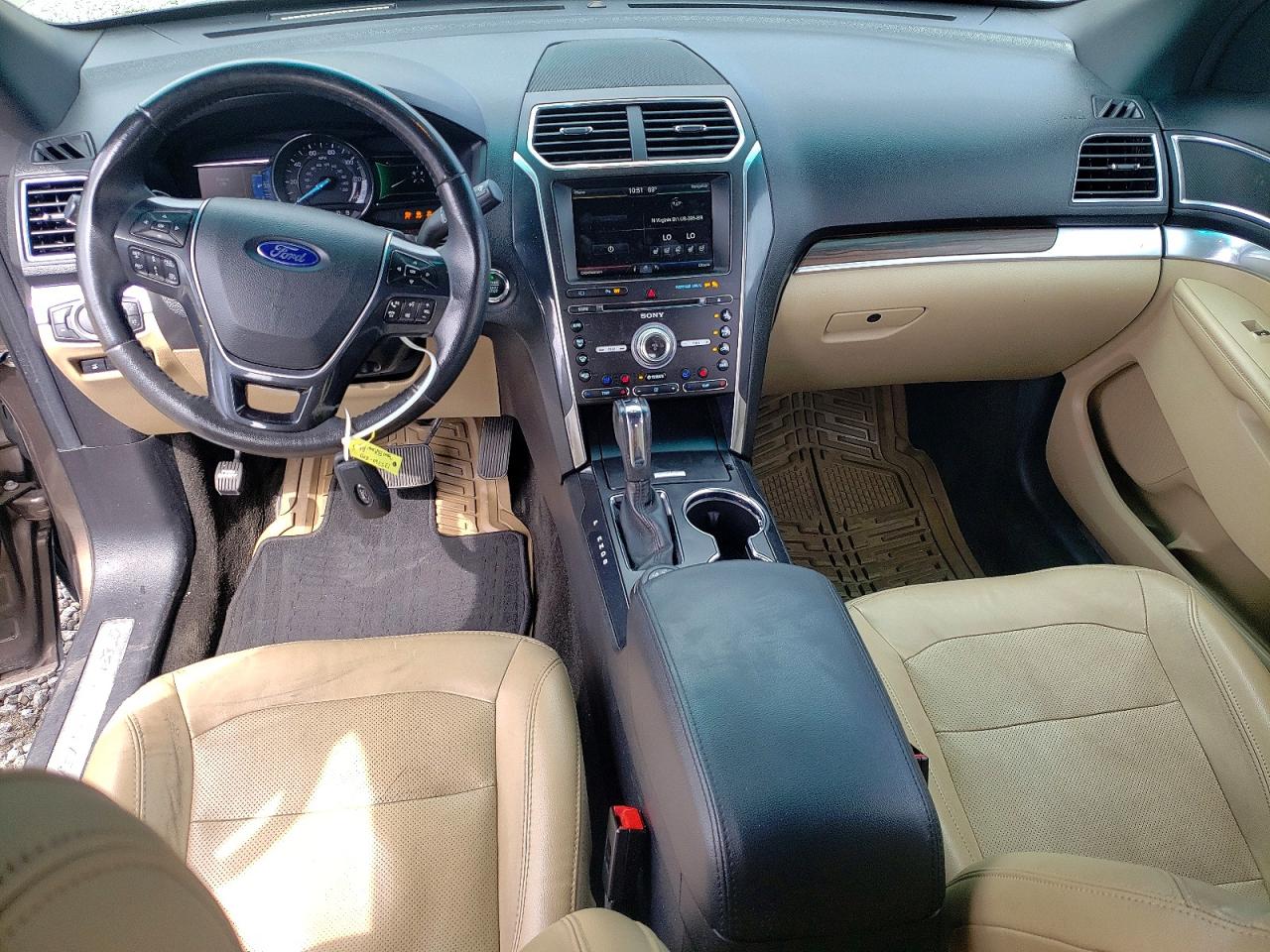 2016 Ford Explorer Limited Tan vin: 1FM5K8FHXGGA00340