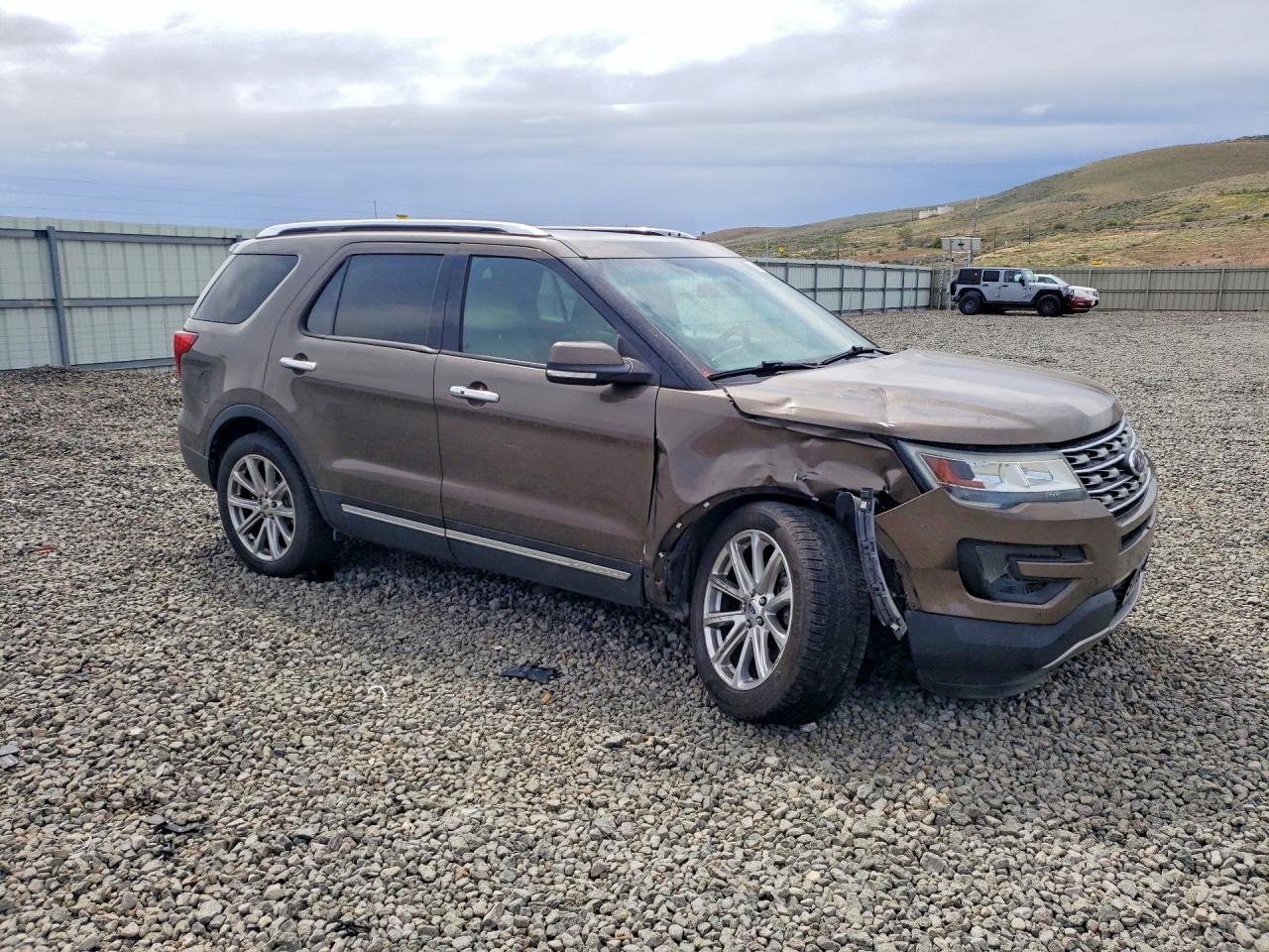 2016 Ford Explorer Limited Tan vin: 1FM5K8FHXGGA00340