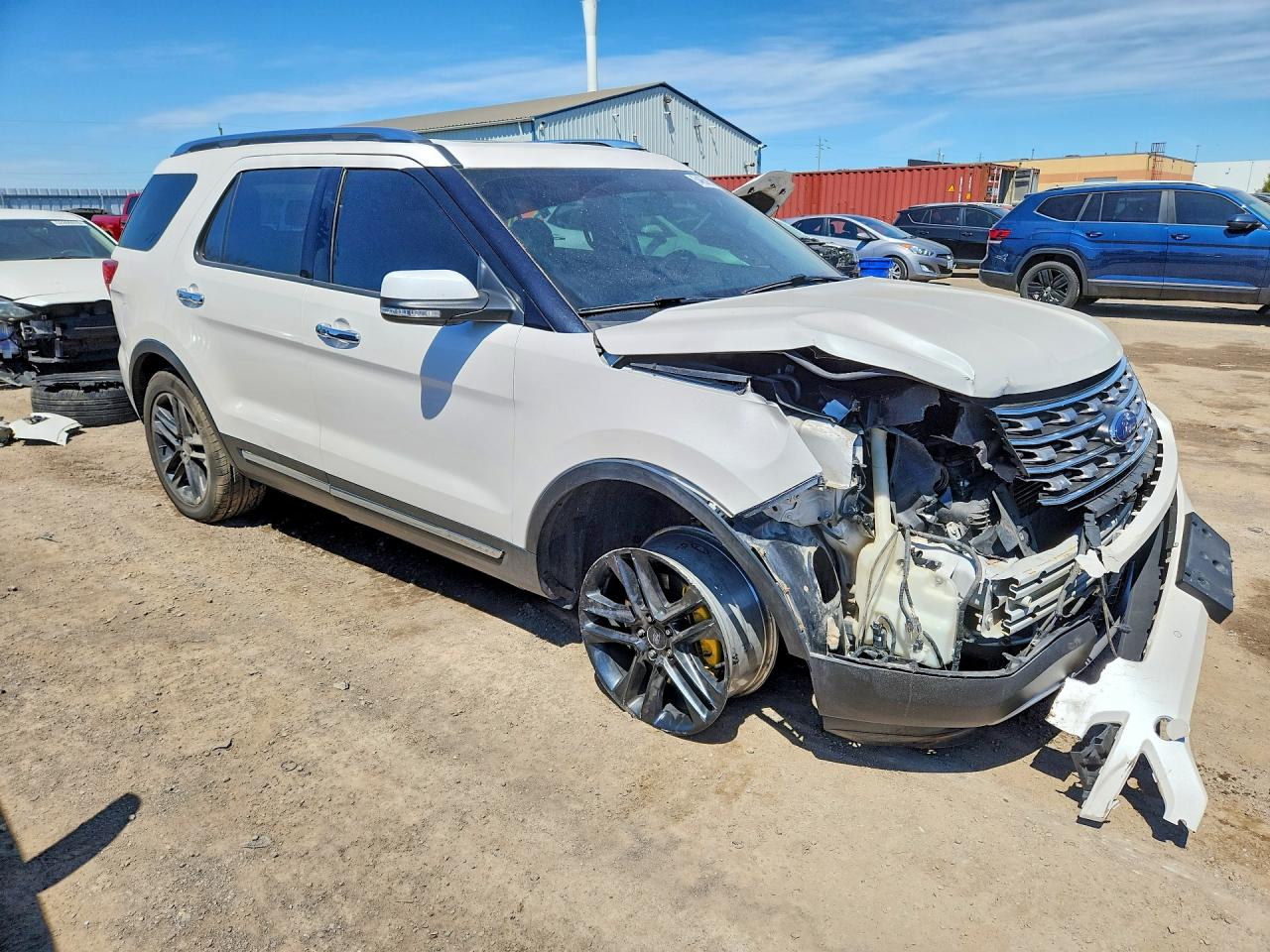 2017 Ford Explorer Limited White vin: 1FM5K8FHXHGC81038