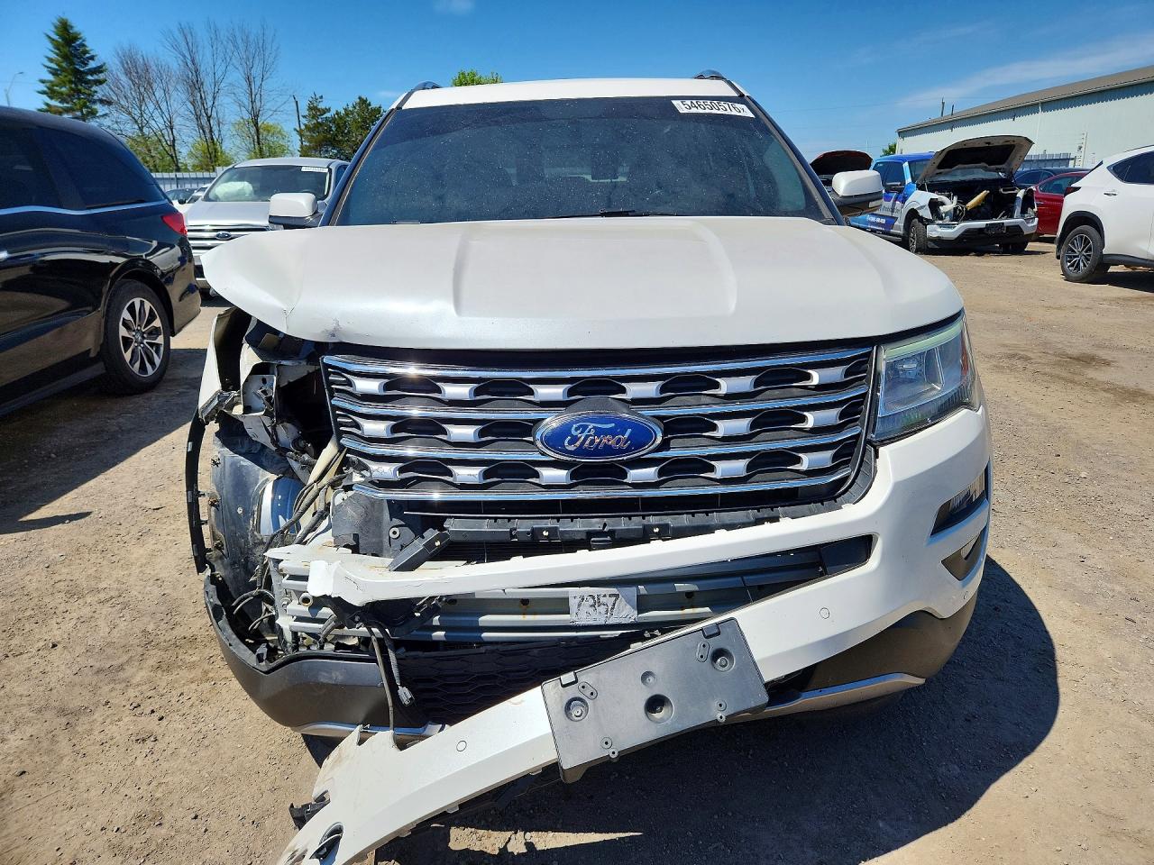 2017 Ford Explorer Limited White vin: 1FM5K8FHXHGC81038