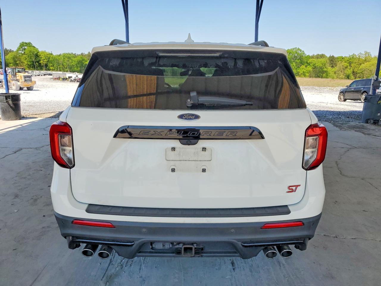 2021 Ford Explorer St White vin: 1FM5K8GC2MGB39442