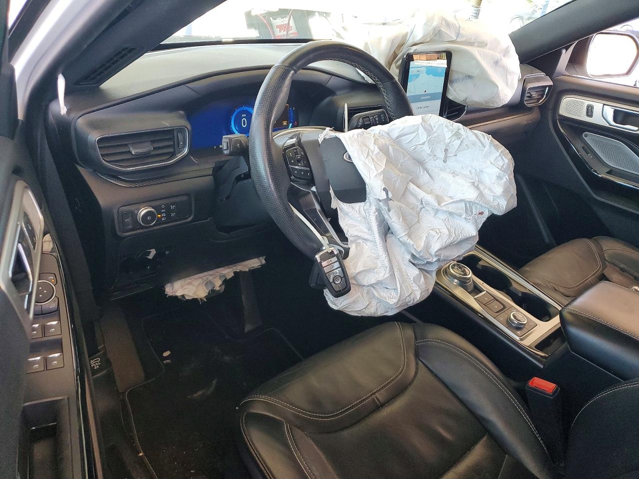 2021 Ford Explorer St White vin: 1FM5K8GC2MGB39442