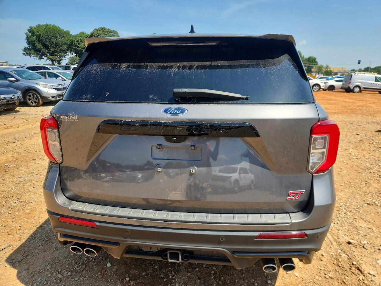 2022 Ford Explorer St Gray vin: 1FM5K8GC2NGA82659