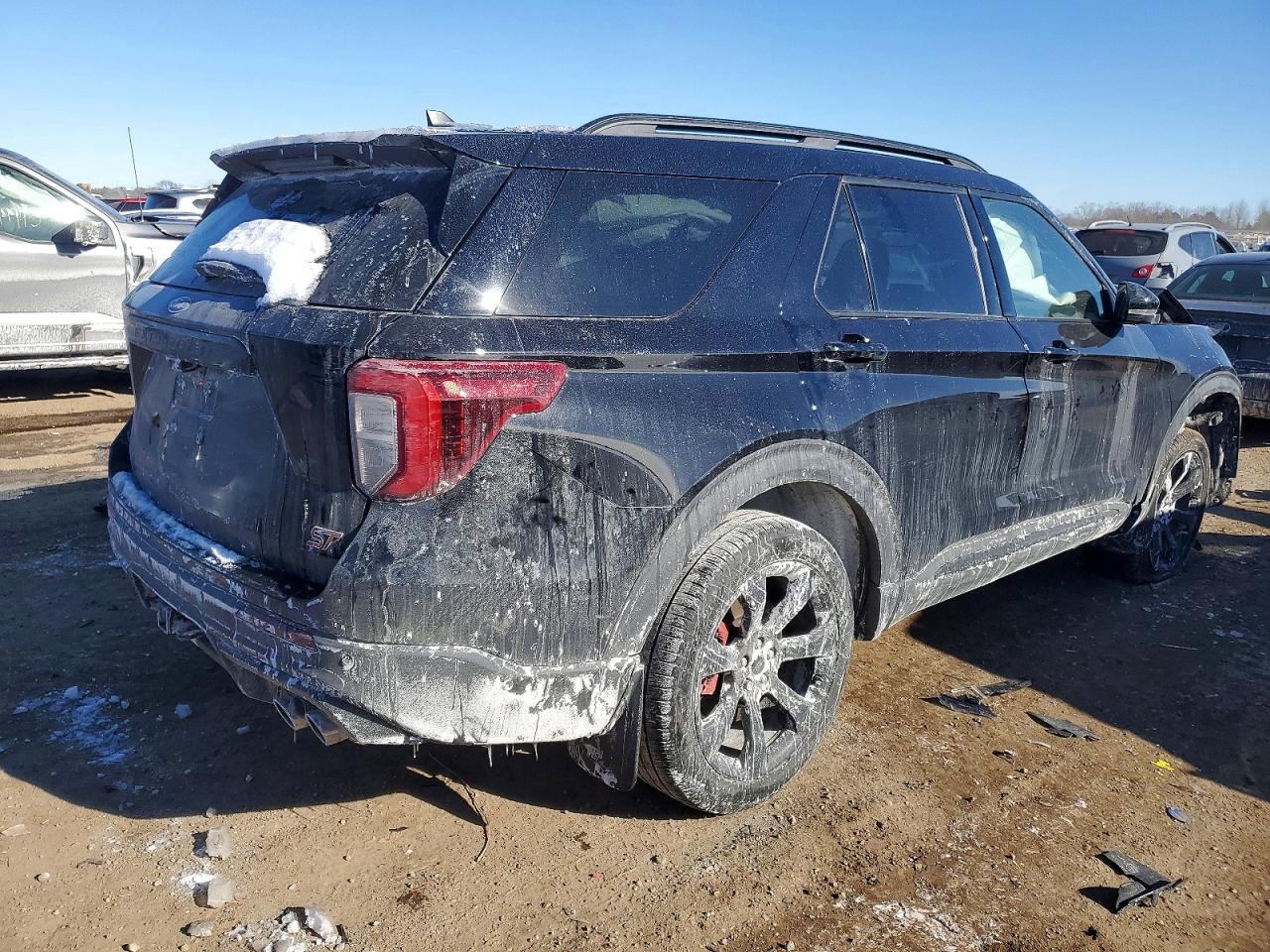 2023 Ford Explorer St Черный vin: 1FM5K8GC2PGB81632