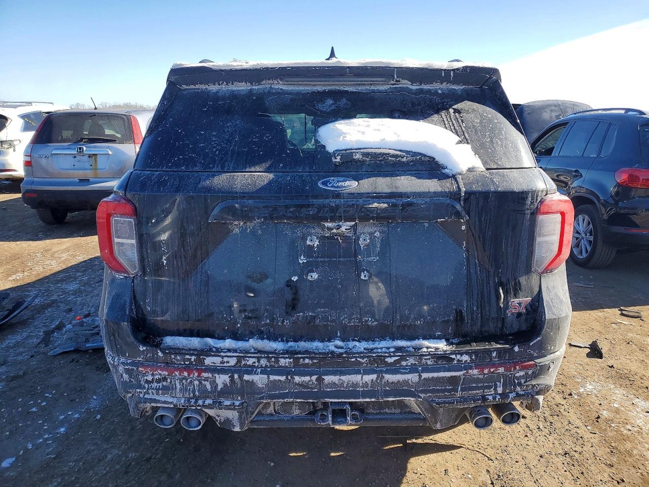 2023 Ford Explorer St Черный vin: 1FM5K8GC2PGB81632