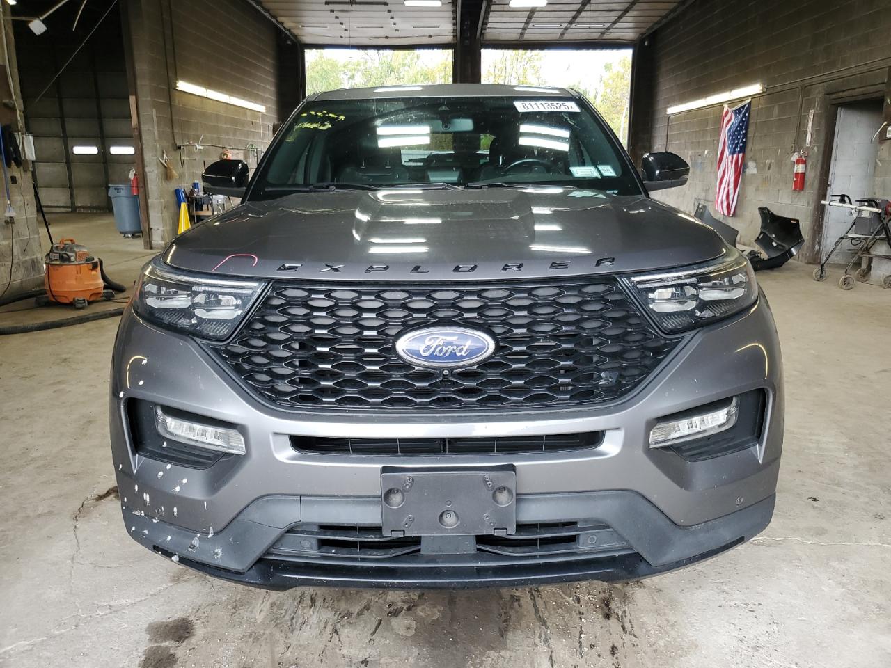 2021 Ford Explorer St Gray vin: 1FM5K8GC3MGA26339