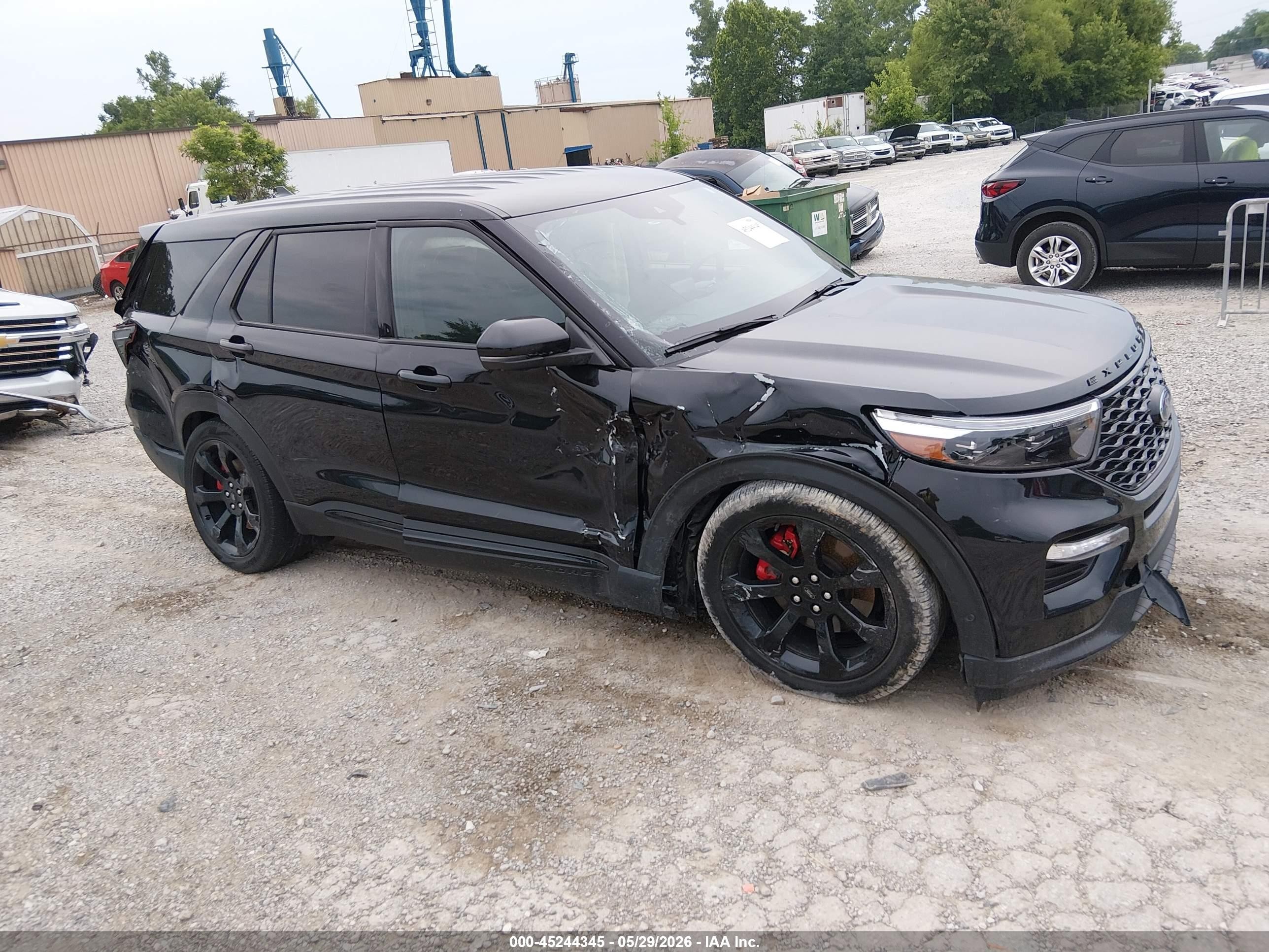 2021 Ford Explorer St Black vin: 1FM5K8GC5MGC09922