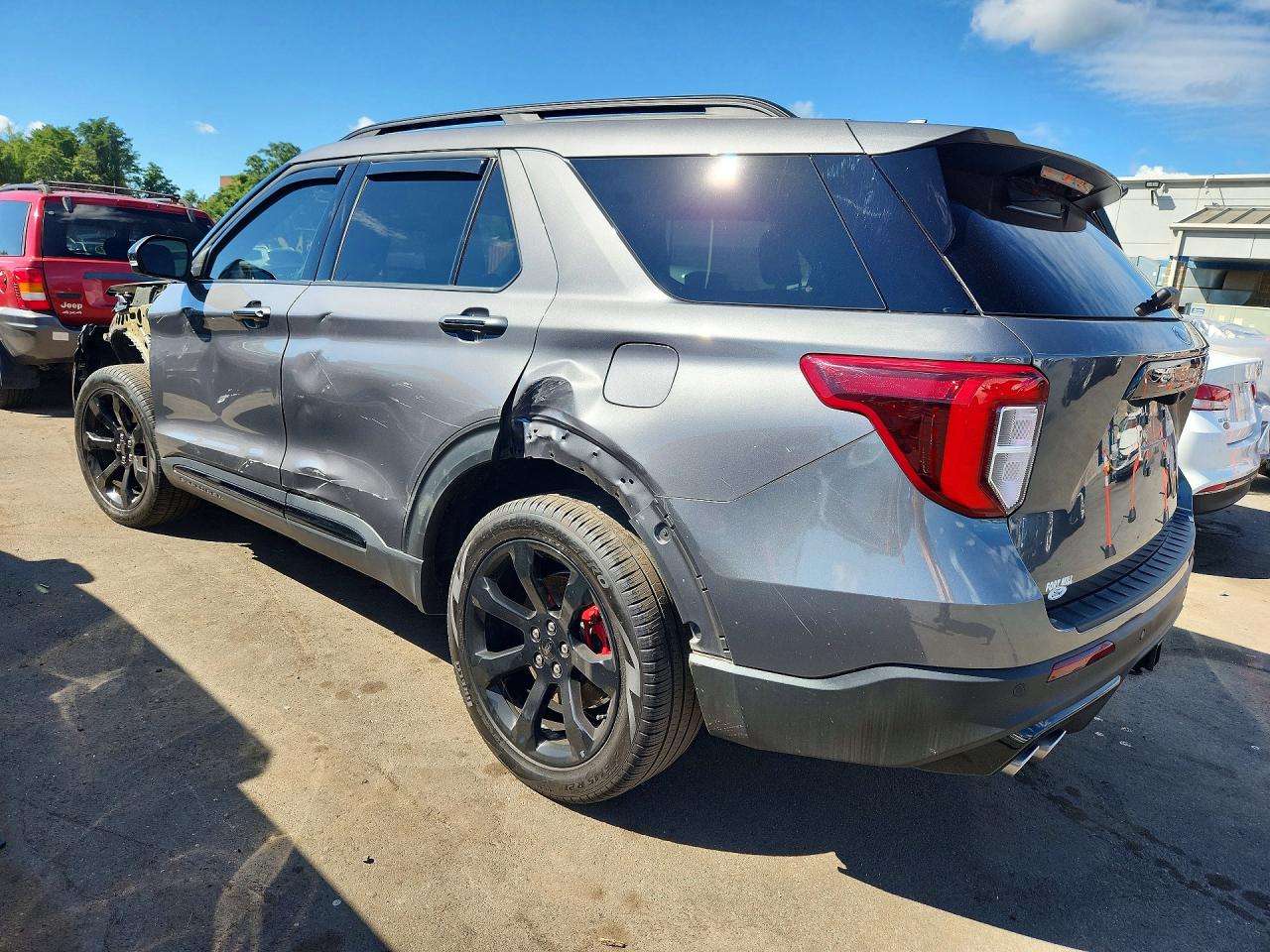 2023 Ford Explorer St Серый vin: 1FM5K8GC5PGA70914