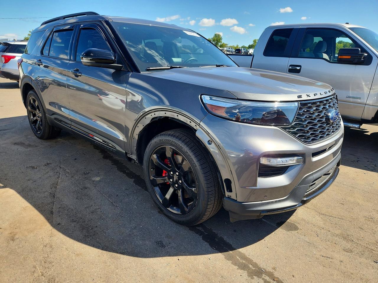 2023 Ford Explorer St Серый vin: 1FM5K8GC5PGA70914