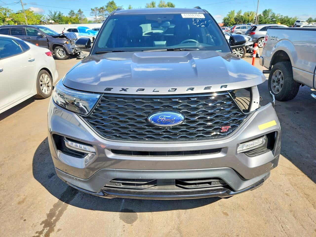 2023 Ford Explorer St Серый vin: 1FM5K8GC5PGA70914
