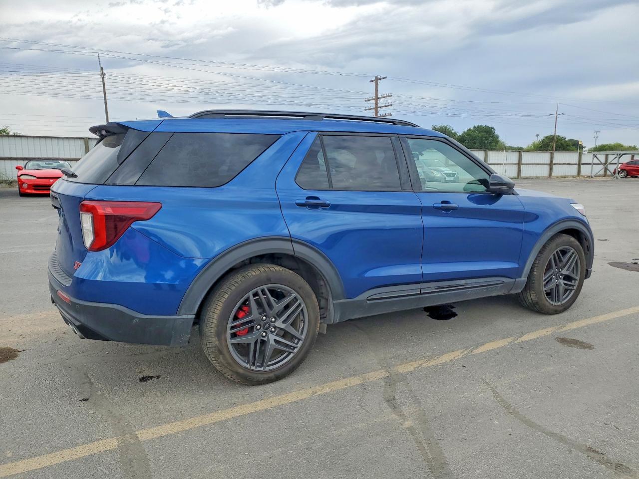 2020 Ford Explorer St Blue vin: 1FM5K8GC7LGC90811