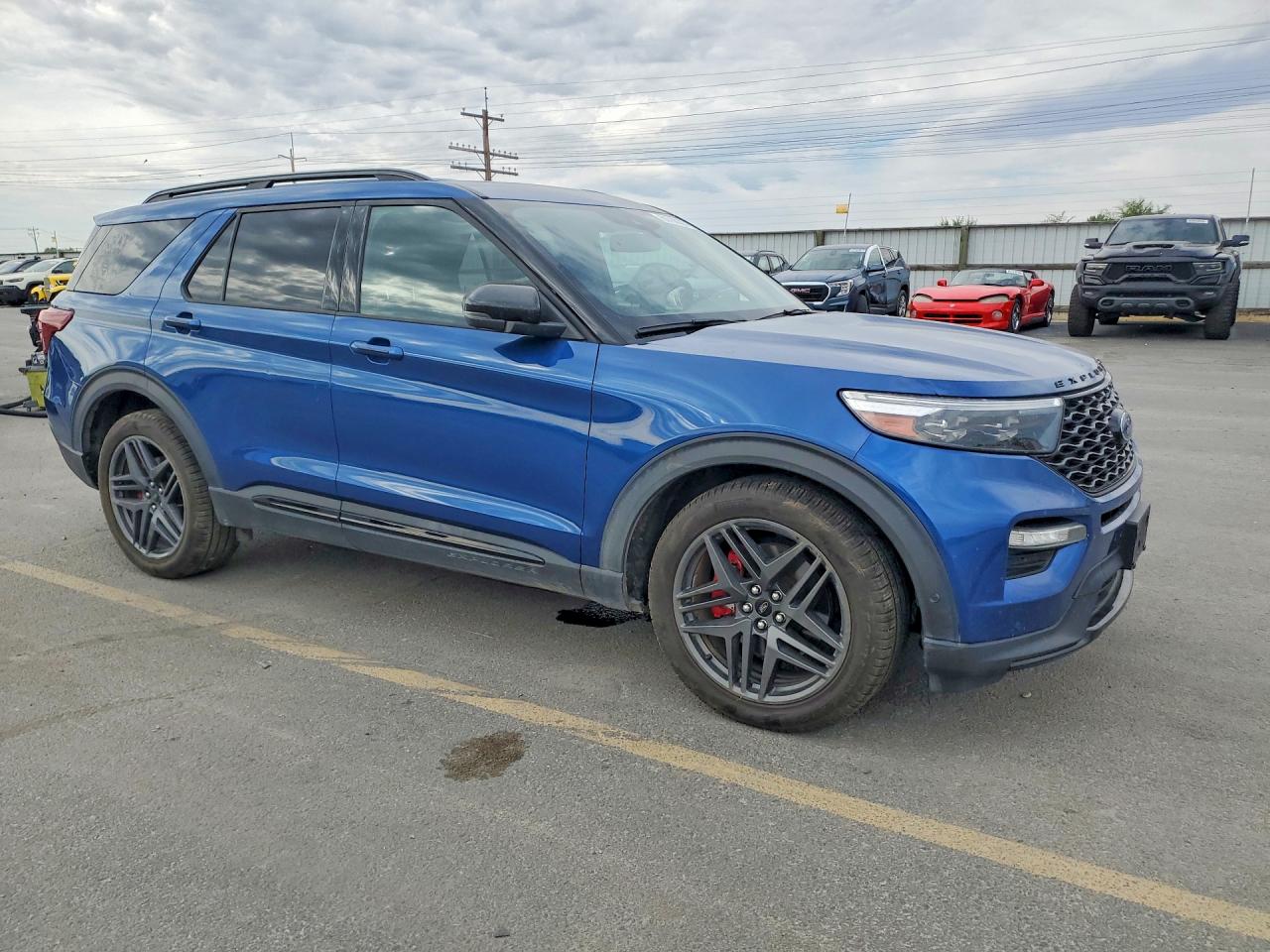 2020 Ford Explorer St Blue vin: 1FM5K8GC7LGC90811