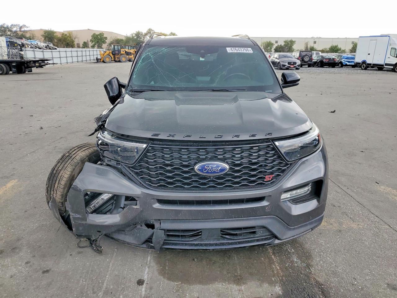 2020 Ford Explorer St Gray vin: 1FM5K8GC8LGA24021
