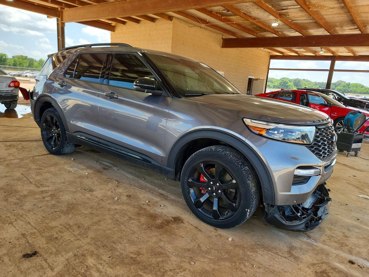 2021 Ford Explorer St Gray vin: 1FM5K8GC8MGA11691