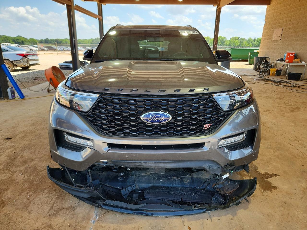 2021 Ford Explorer St Gray vin: 1FM5K8GC8MGA11691