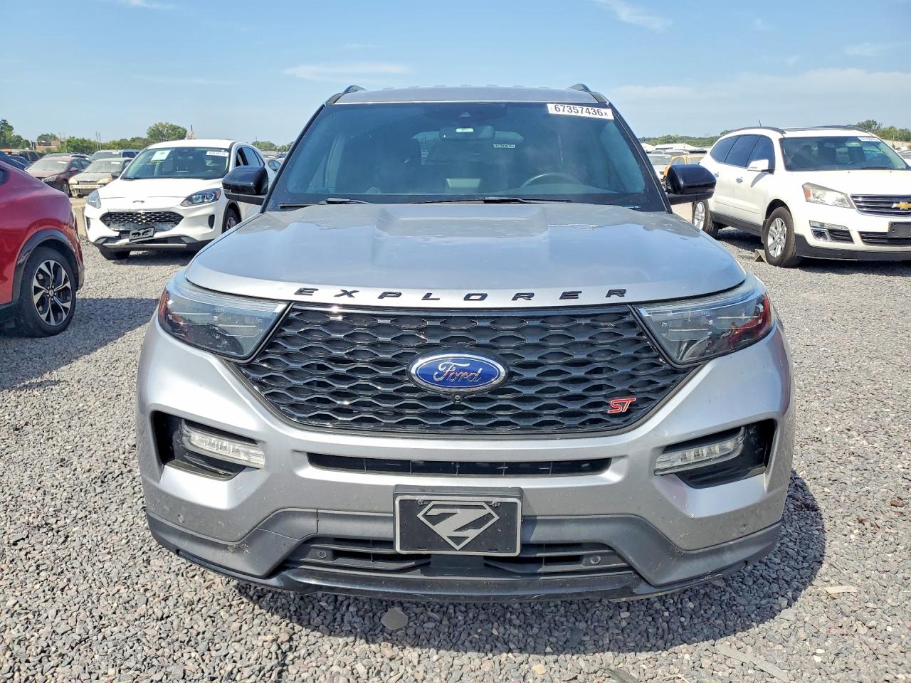 2020 Ford Explorer St Silver vin: 1FM5K8GC9LGA04098
